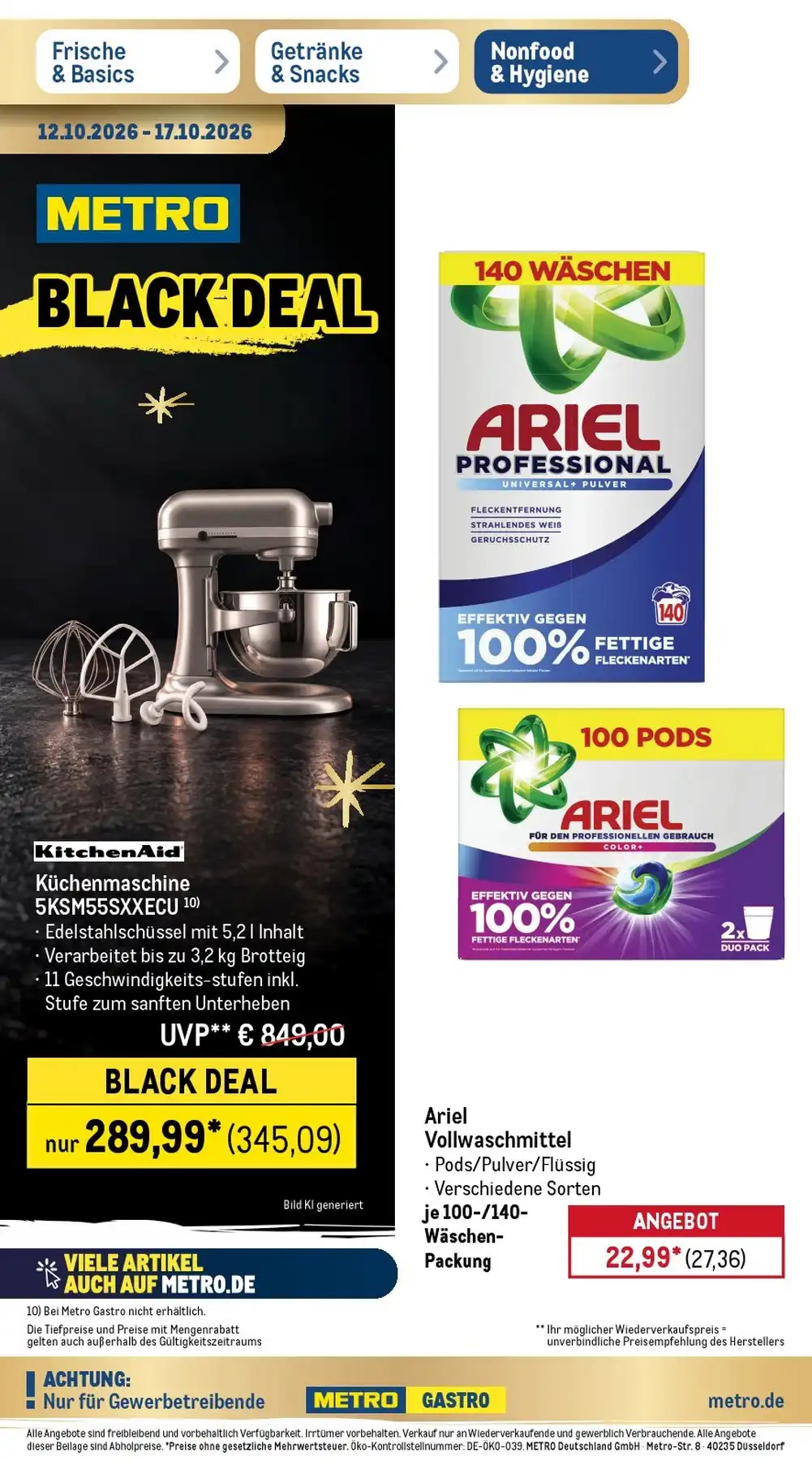 Metro Black Friday Angebote 2026 - Bild 1 Ab 12.10.2026