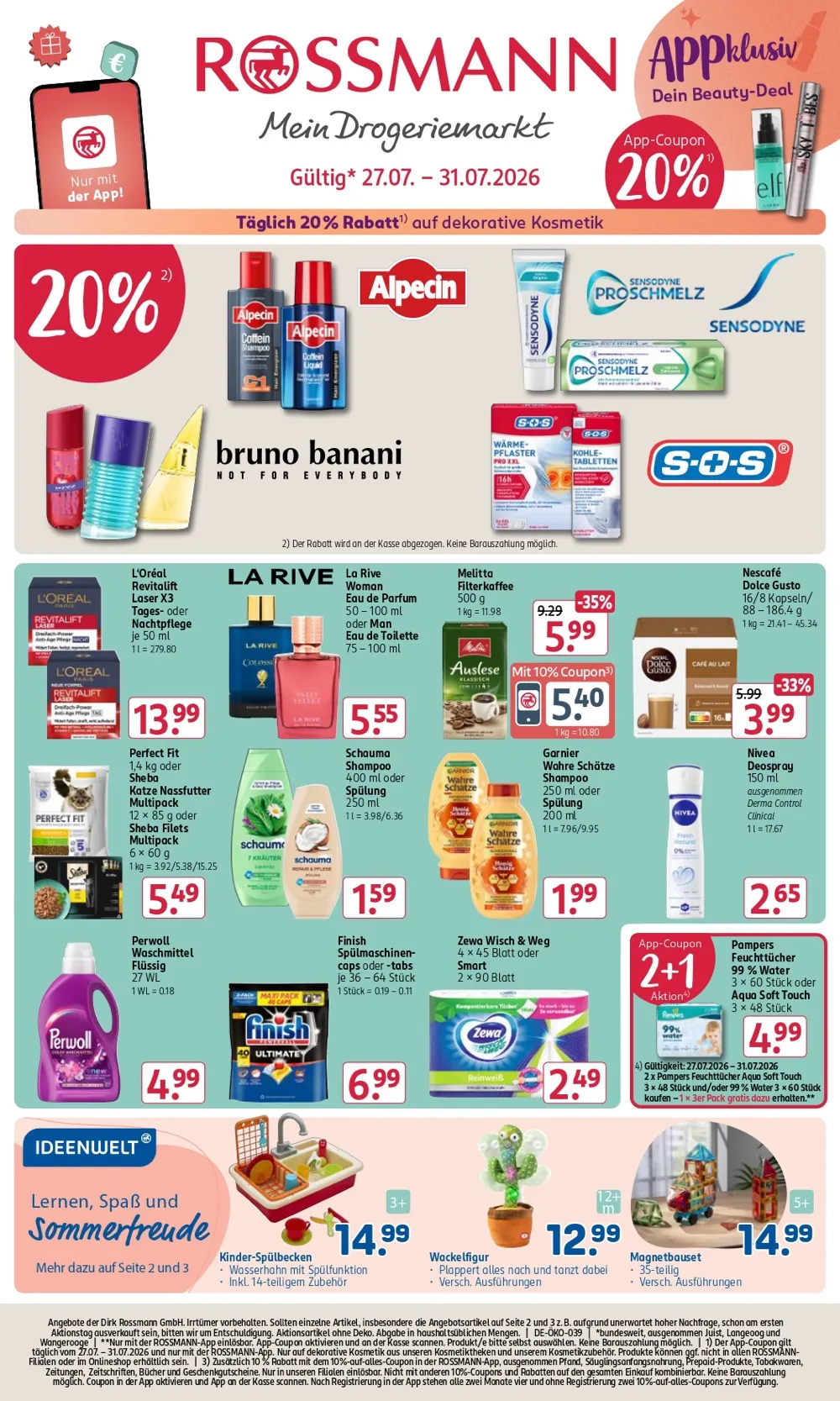 Rossmann Prospekt Gültig Vom 27.07.2026 Bis 01.08.2026 - Bild 1 Ab 2707.2026