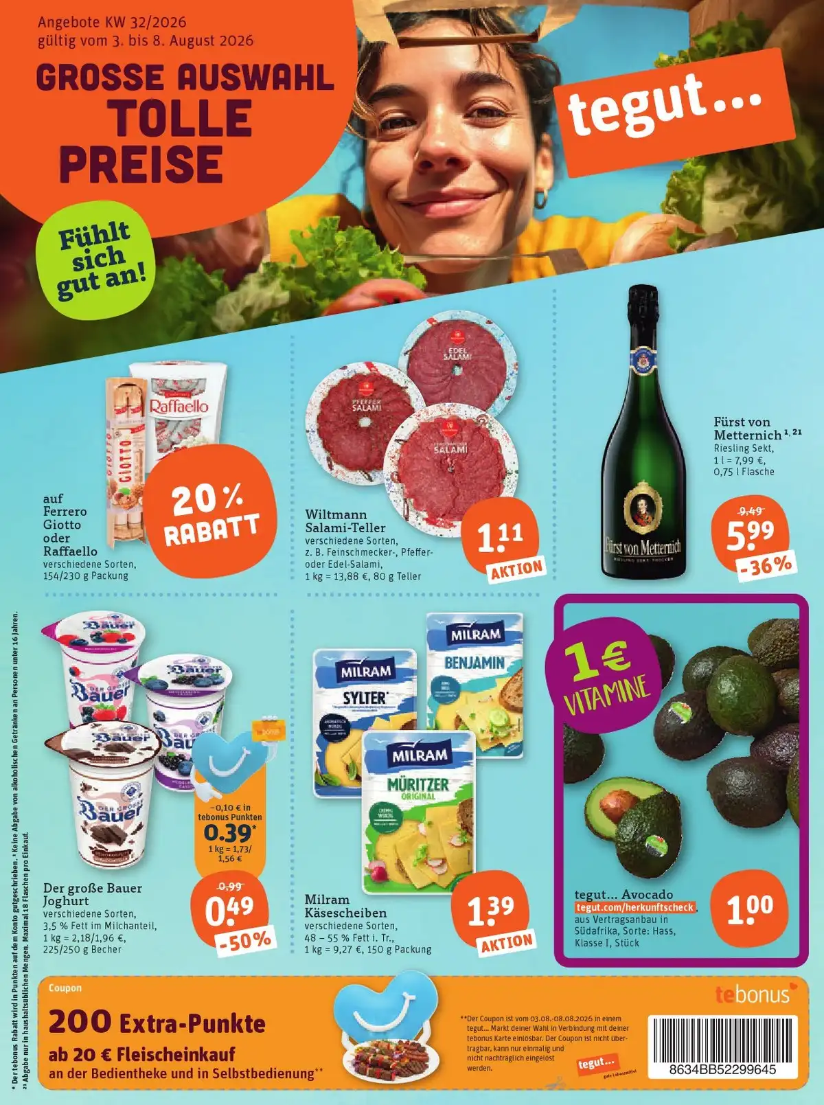Tegut Prospekt Gültig Vom 03.08.2026 Bis 08.08.2026 - Bild 1 Ab 03.08.2026