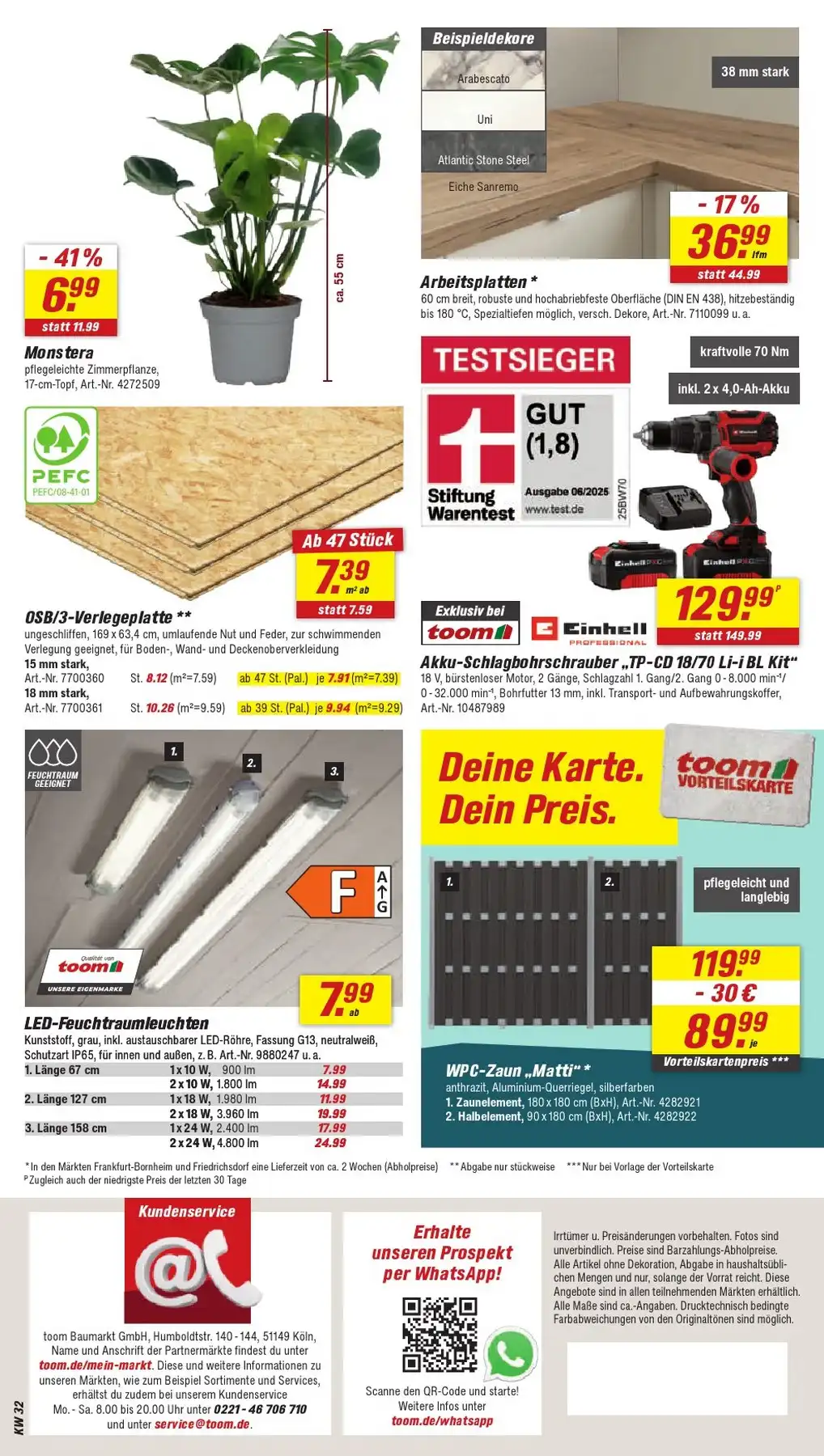 Toom Baumarkt Prospekt Ab 15.08.2026 Bis 21.08.2026 - Bild 1 Ab 15.08.2026