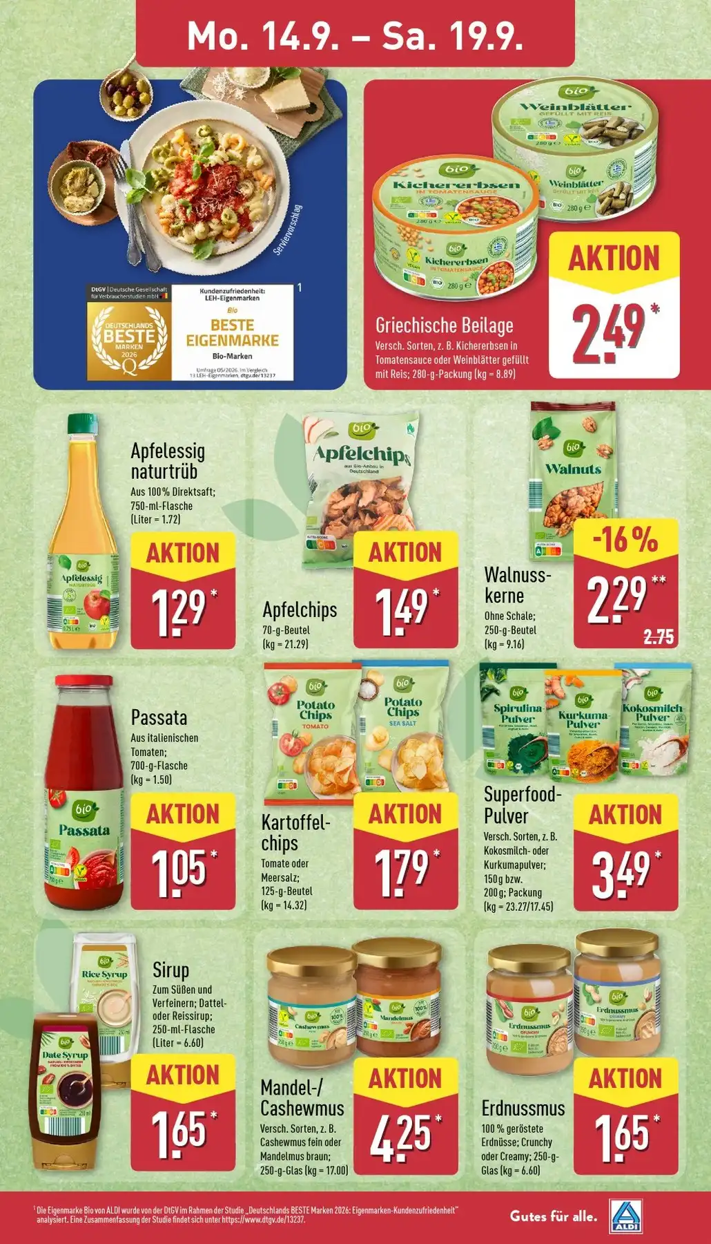 Aldi Nord Prospekt Ab 14.09.2026 Bis 19.09.2026 Nächste Woche - Bild 1 Ab 14.09.2026