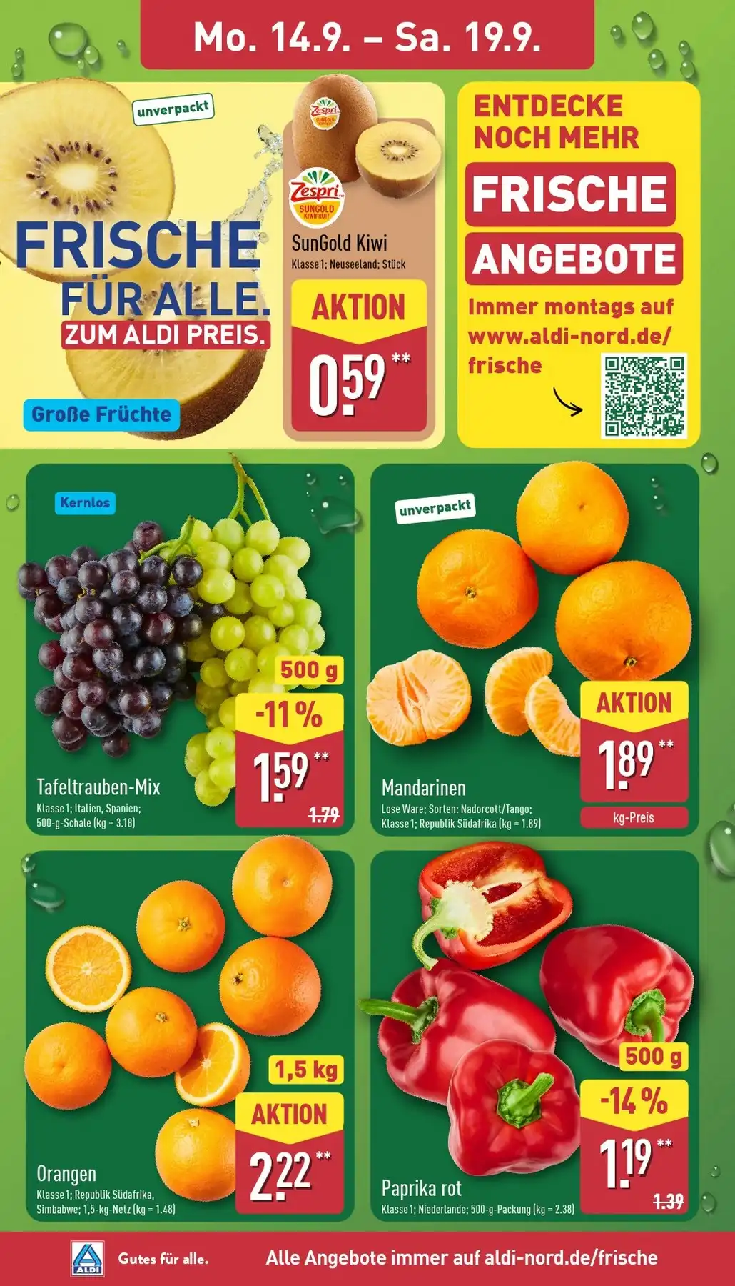 Aldi Nord Prospekt Ab 14.09.2026 Bis 19.09.2026 Nächste Woche - Bild 2 Ab 14.09.2026
