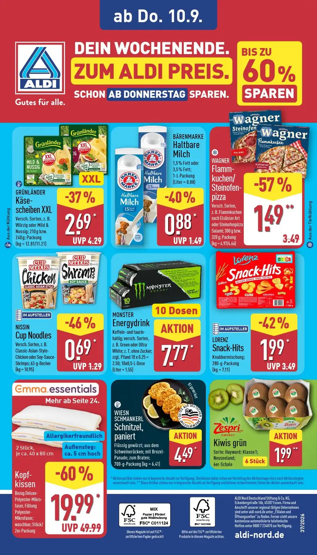 Aldi Nord Prospekt Gültig Vom 07.09.2026 Bis 12.09.2026 - Bild 2 Ab 07.09.2026