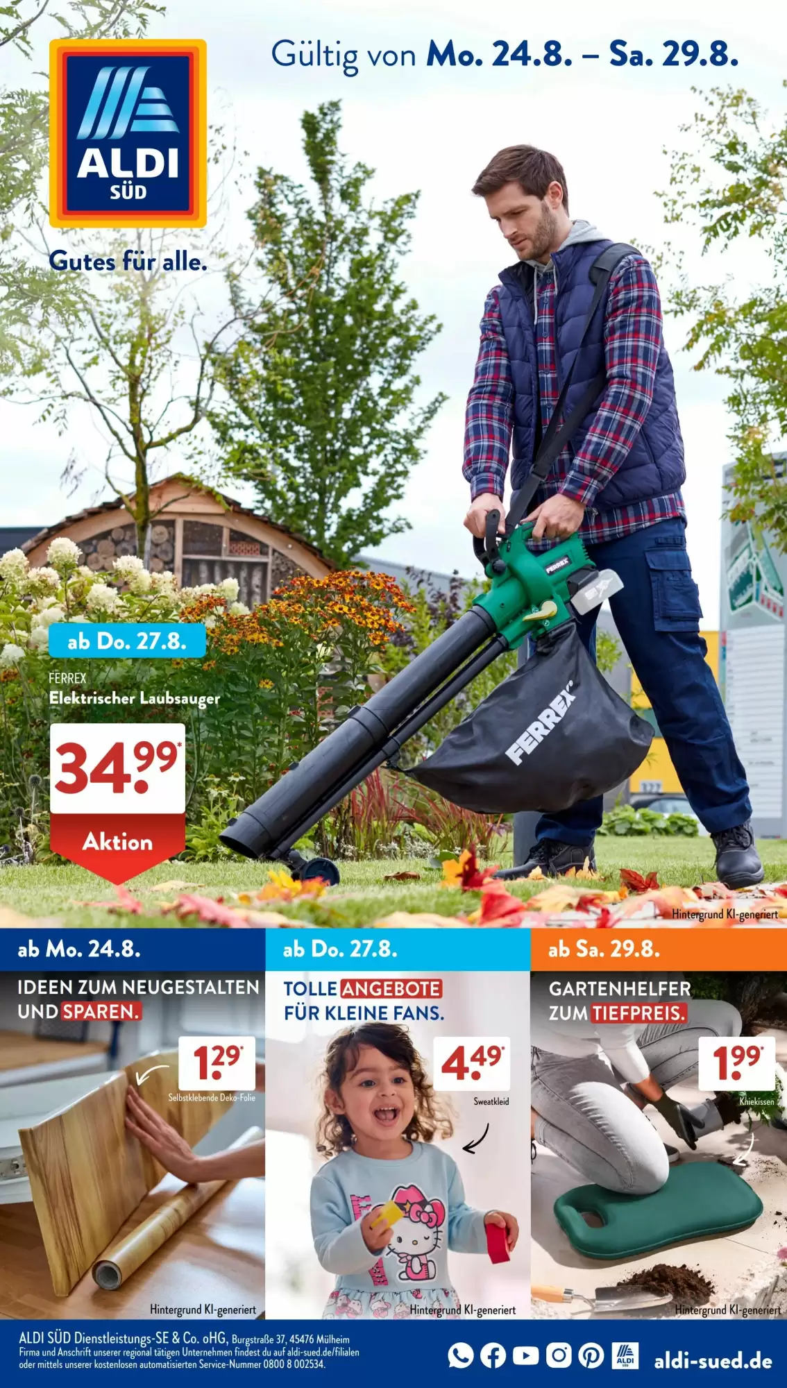 Aldi Süd Prospekt Ab 24.08.2026 Bis 29.08.2026 - Bild 1 Ab 24.08.2026