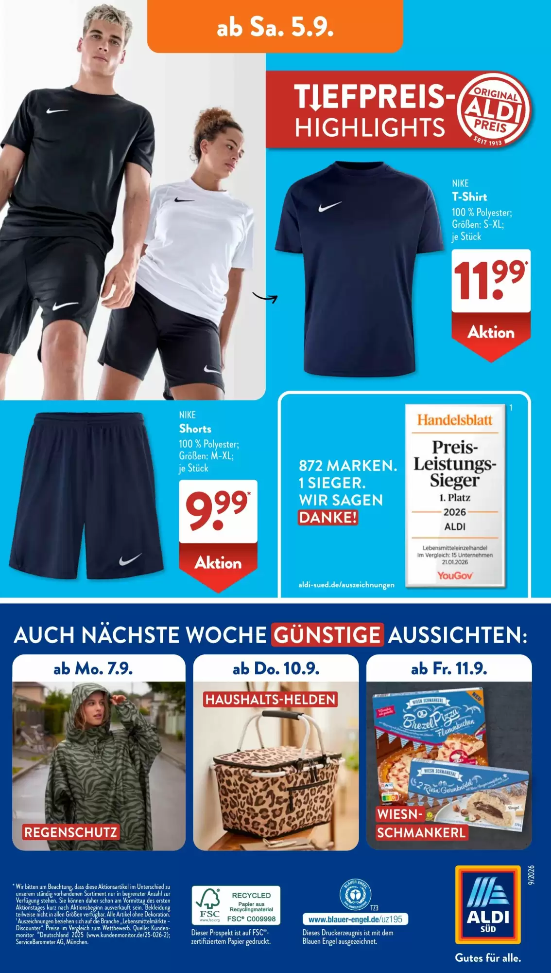 Aldi Süd Prospekt Gültig Vom 31.08.2026 Bis 05.09.2026 - Bild 1 Ab 31.08.2026