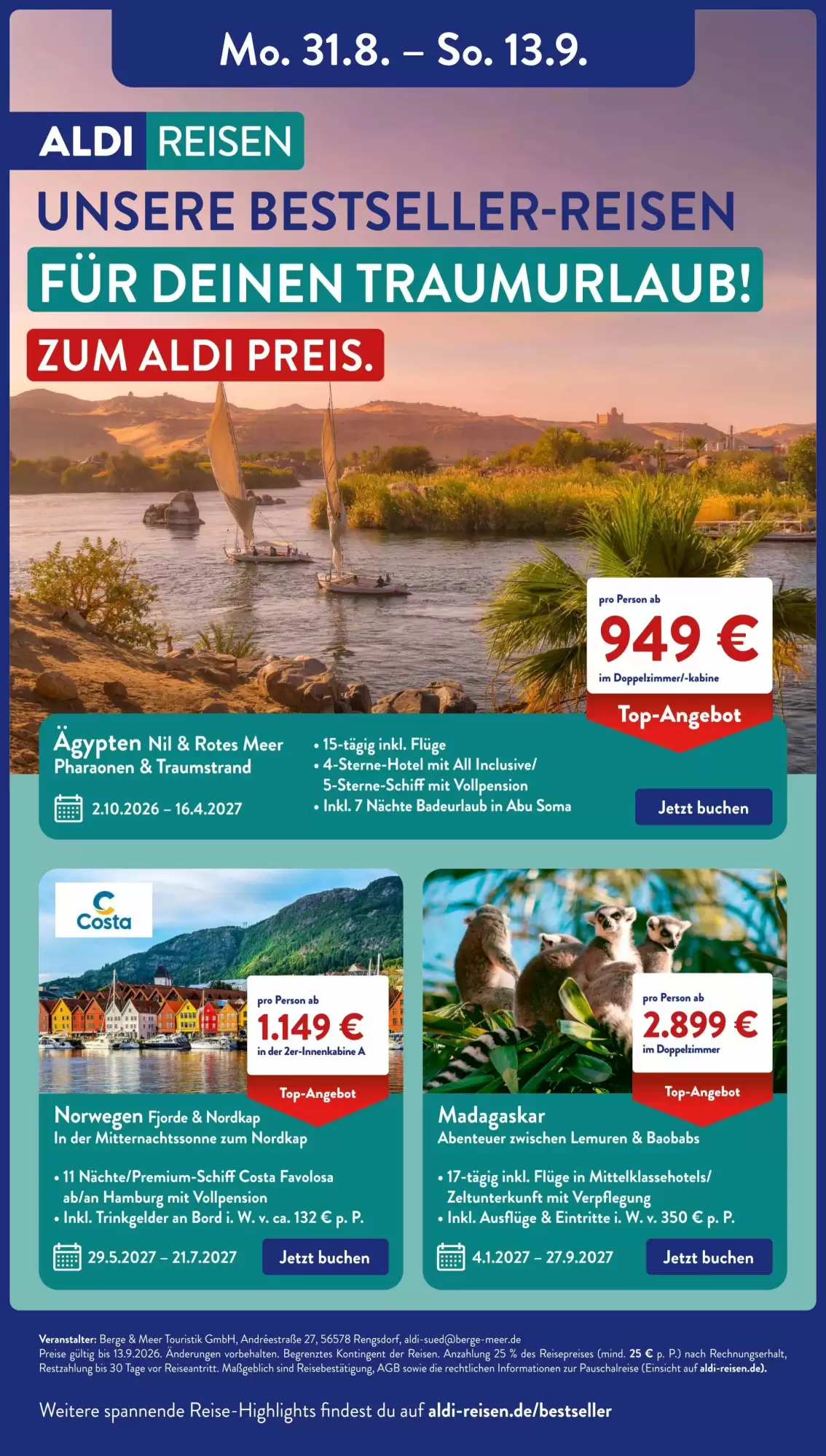 Aldi Süd Prospekt Gültig Vom 31.08.2026 Bis 05.09.2026 - Bild 1 Ab 31.08.2026