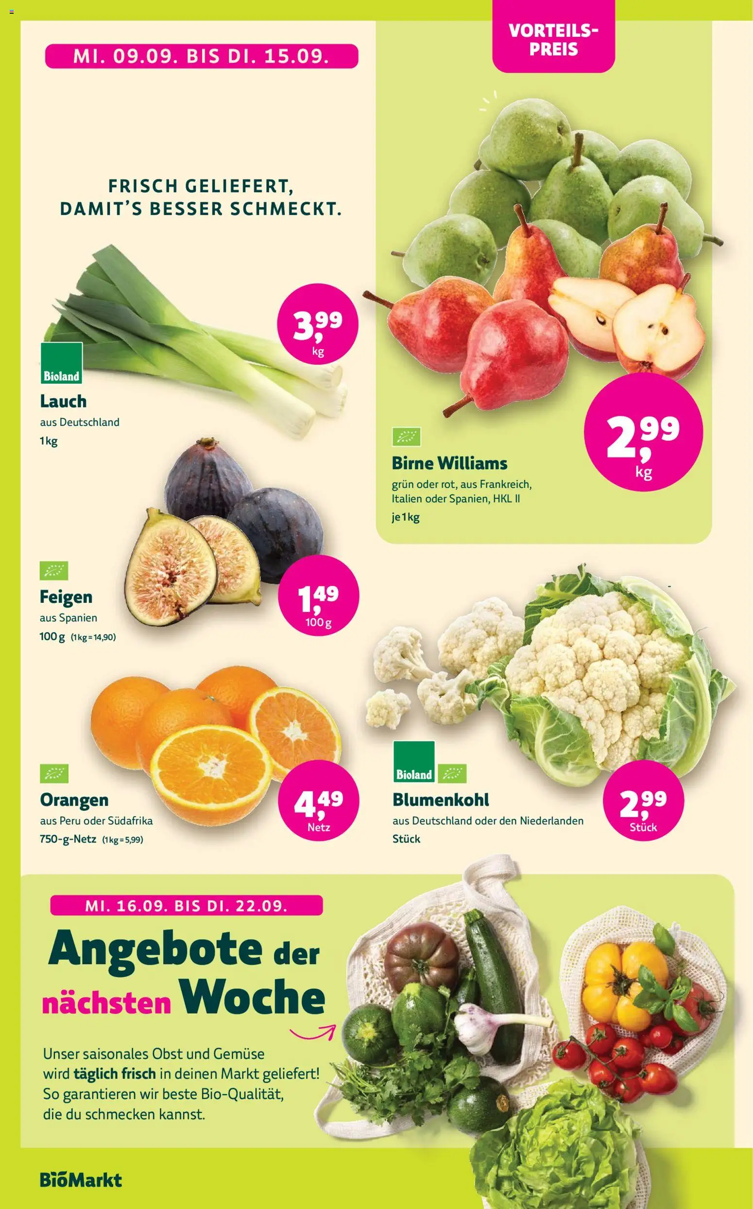 Biomarkt Prospekt Ab 09.09.2026 Bis 22.09.2026 - Bild 2 Ab 09.09.2026