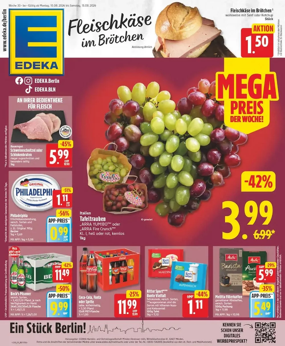 Edeka Nord Prospekt Ab 10.08.2026 Bis 15.08.2026 - Bild 1 Ab 10.08.2026