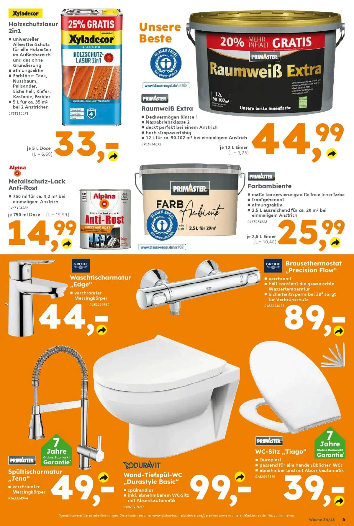 Globus Baumarkt Prospekt Ab 17.08.2026 Bis 22.08.2026 - Bild 1 Ab 17.08.2026