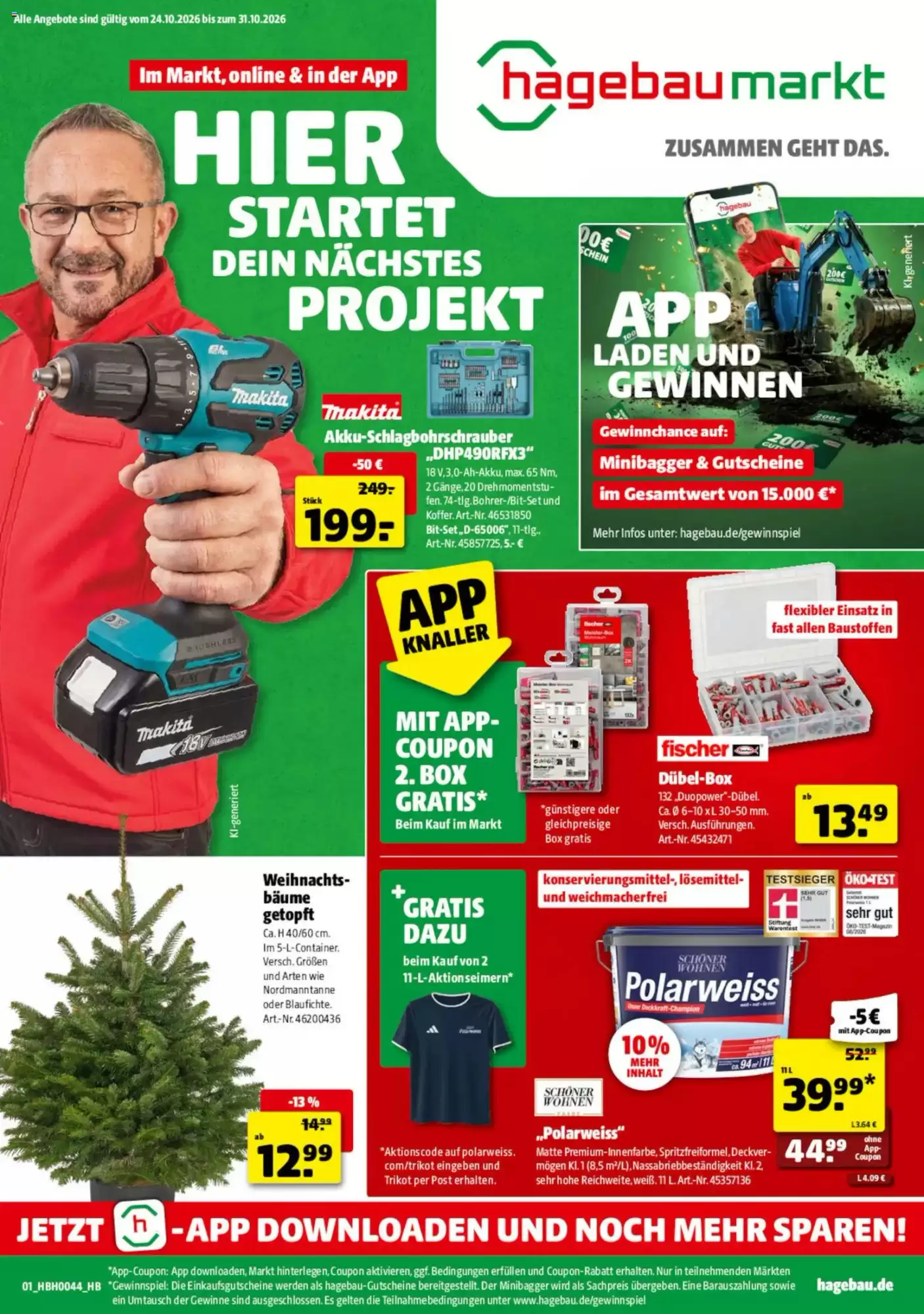 Hagebaumarkt Prospekt Ab 24.10.2026 Bis 31.10.2026 - Bild 1 Ab 24.10.2026