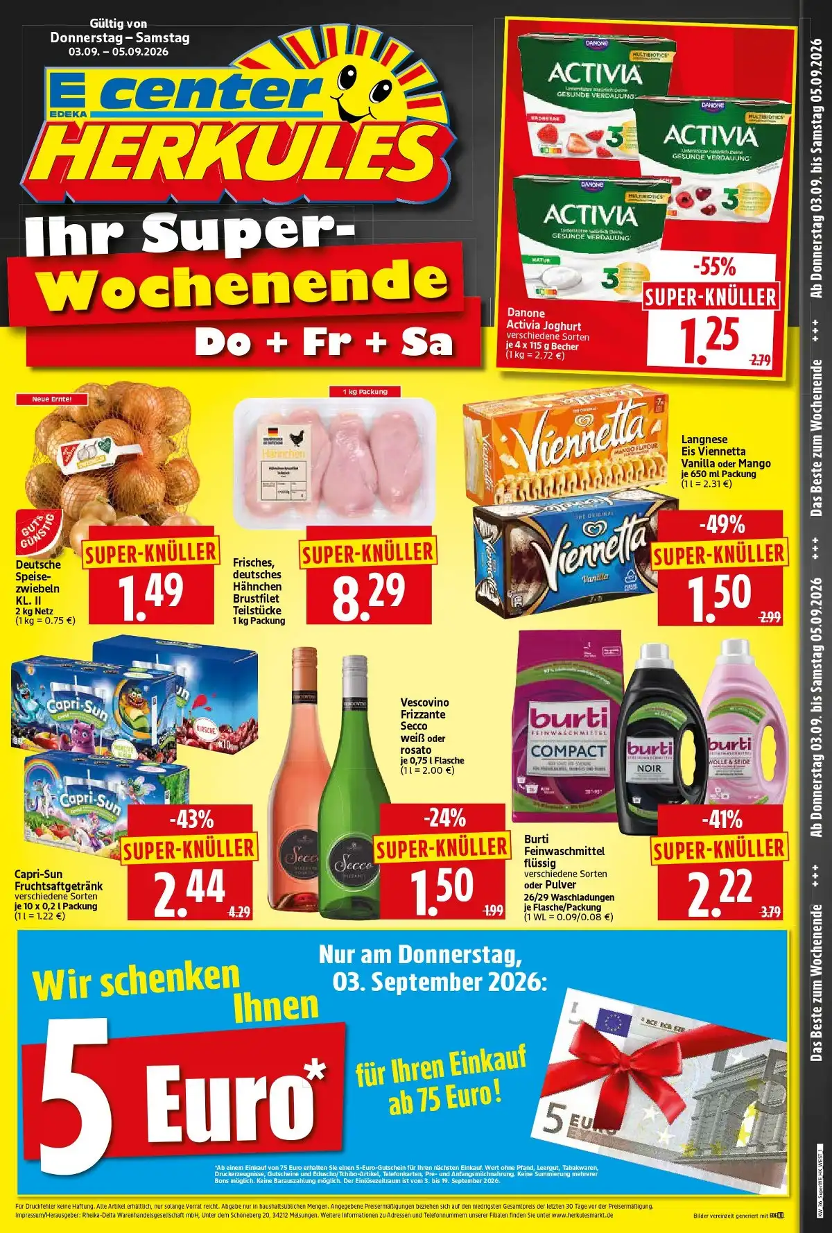 Herkules Prospekt Ab 31.08.2026 Bis 05.09.2026 – Top Angebote - Bild 1 Ab 03.09.2026