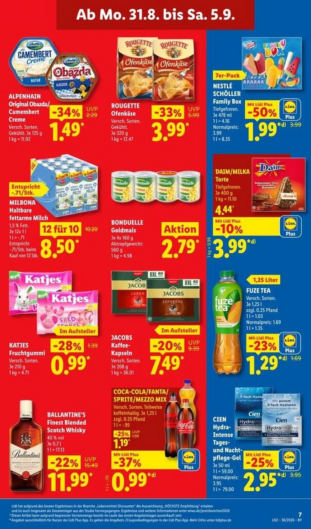 Lidl Prospekt Gültig Vom 31.08.2026 Bis 05.09.2026 Nächste Woche - Bild 1 Ab 31.08.2026