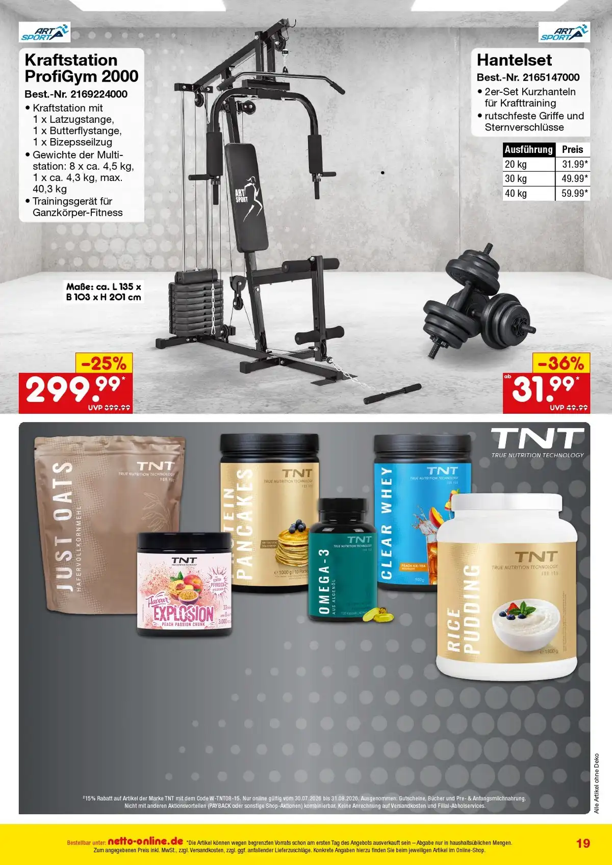 Online Angebote August