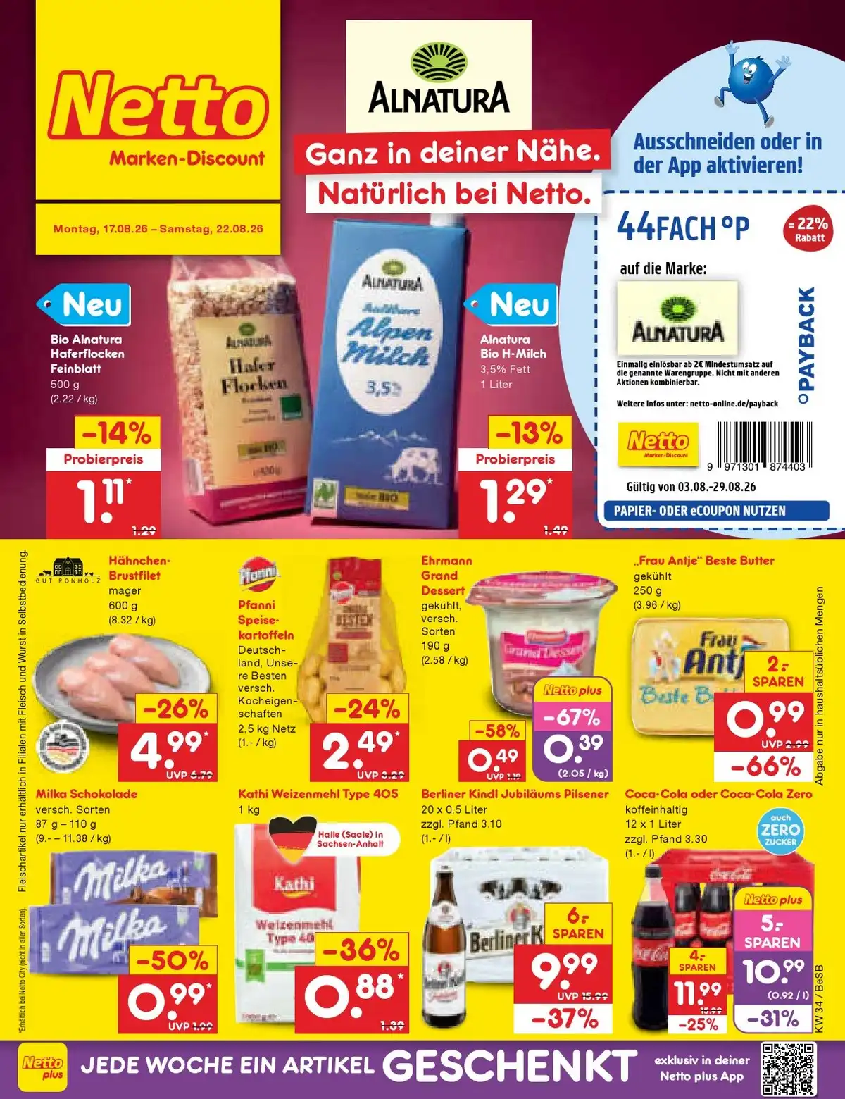 Netto Marken-Discount Prospekt Ab 17.08.2026 Bis 22.08.2026 Nächste Woche - Bild 1 Ab 17.08.2026
