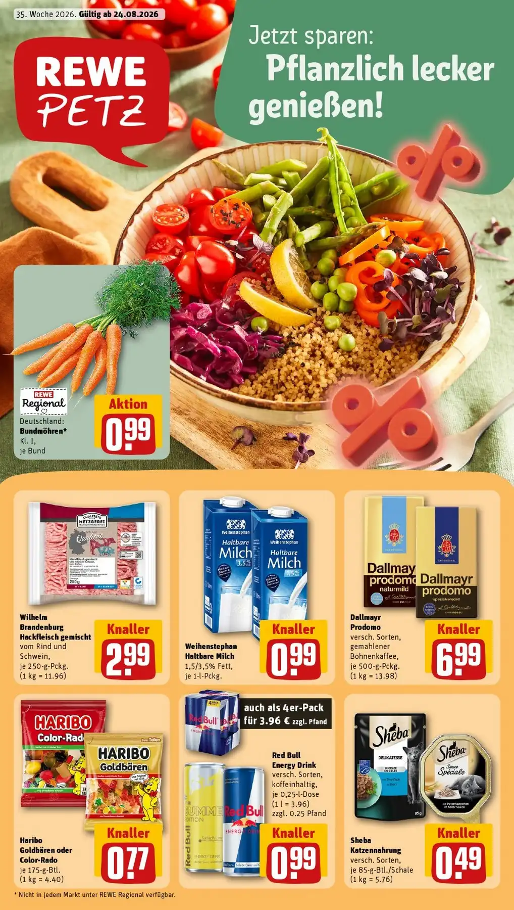 Rewe Petz Prospekt Angebote Ab 31.08.2026 Bis 05.09.2026 Nächste Woche - Bild 1 Ab 24.08.2026