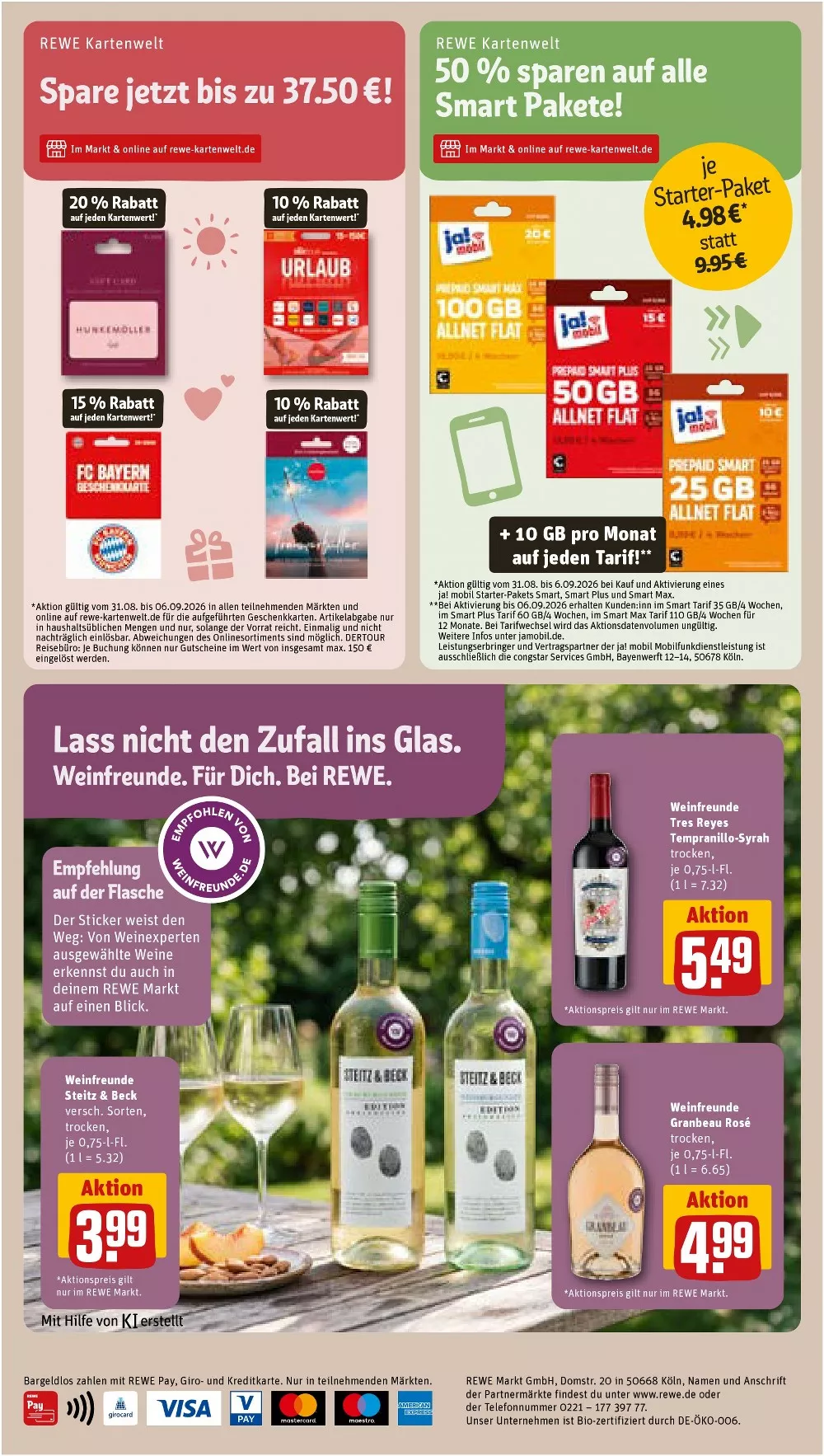 Rewe Kaufpark Prospekt Vom 31.08.2026 Bis 05.09.2026 Nächste Woche - Bild 1 Ab 31.08.2026