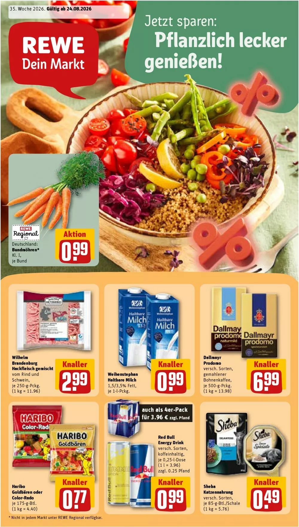 Rewe Prospekt Angebote Ab 24.08.2026 Bis 29.08.2026 Nächste Woche - Bild 1 Ab 24.08.2026