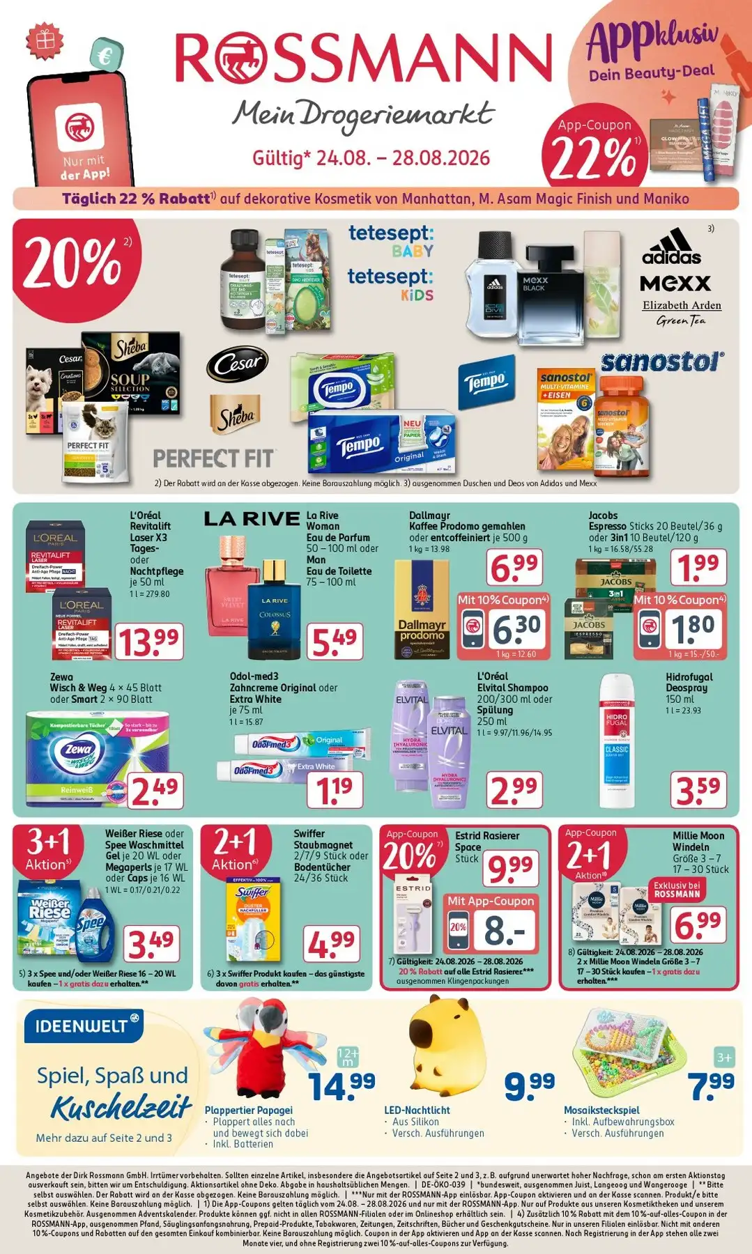 Rossmann Prospekt Gültig Vom 24.08.2026 Bis 29.08.2026 - Bild 1 Ab 24.08.2026