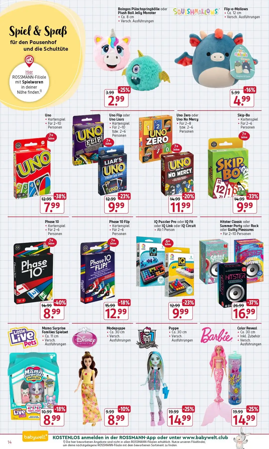 Rossmann Prospekt Angebote Ab 14.09.2026 Bis 19.09.2026 Nächste Woche - Bild 1 Rossmann