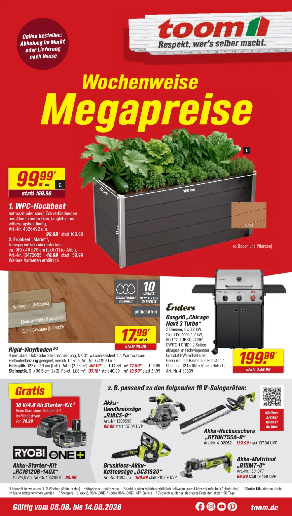 Toom Baumarkt Prospekt Ab 08.08.2026 Bis 14.08.2026 - Bild 1 Ab 08.08.2026