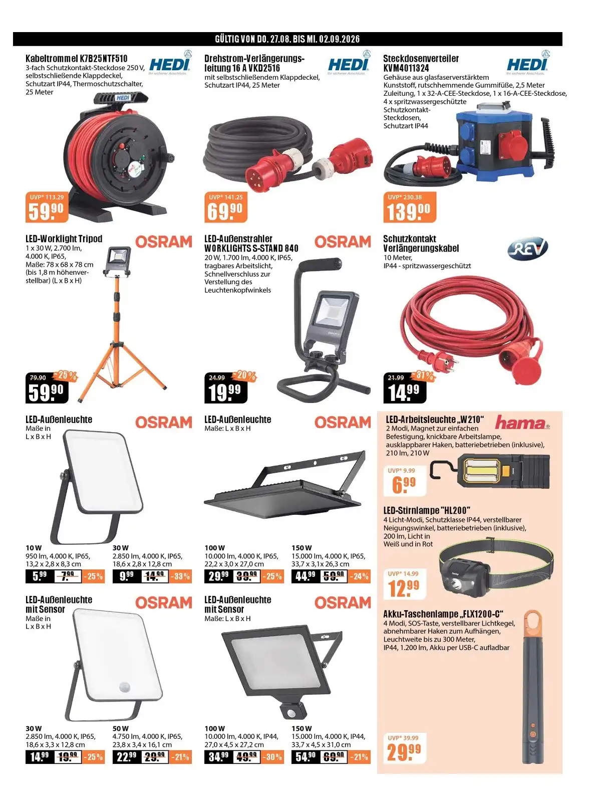 V-Baumarkt Prospekt Ab 27.08.2026 Bis 02.09.2026 - Bild 1 Ab 27.08.2026