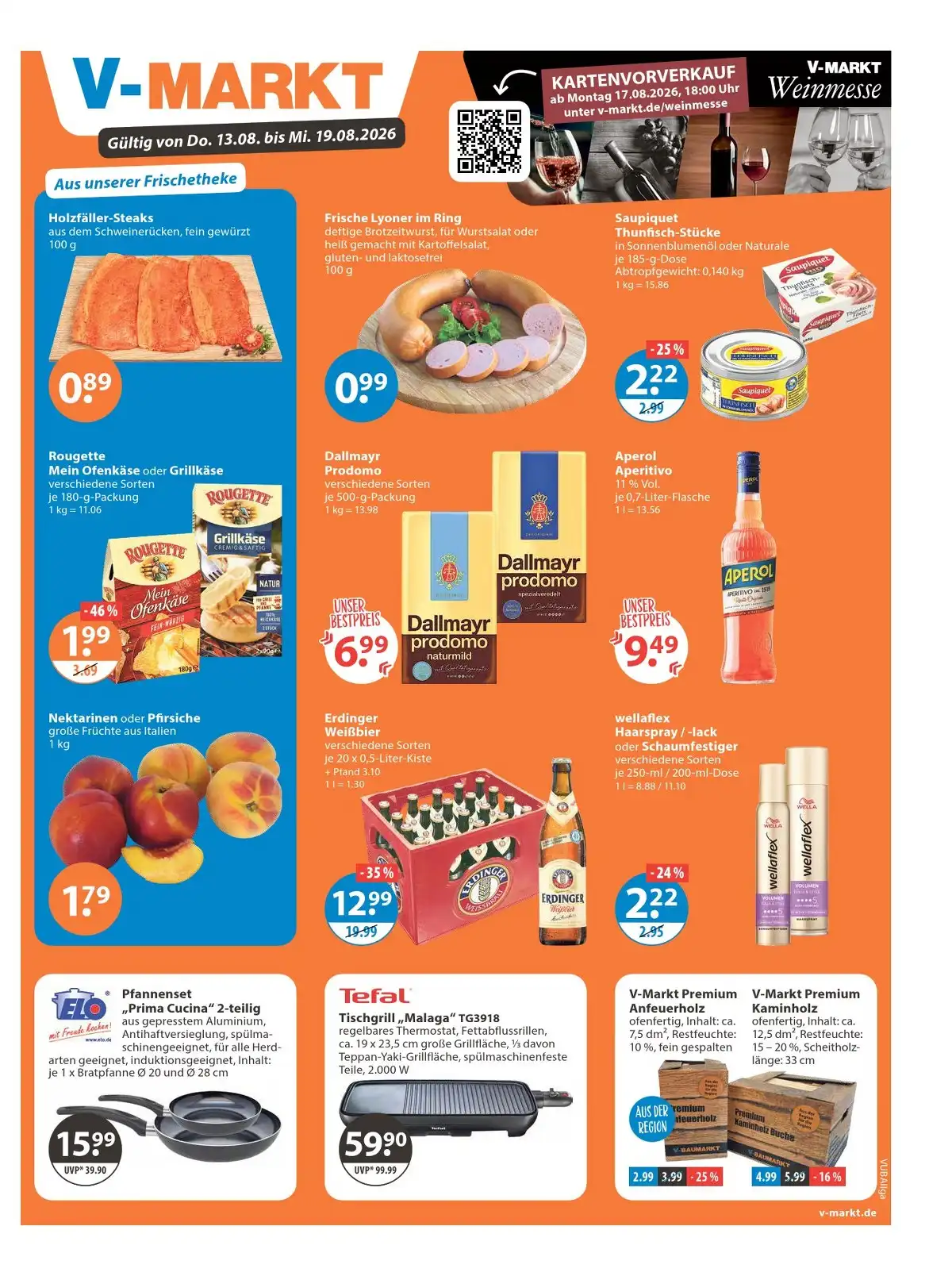 V-Markt Prospekt Gültig Vom 13.08.2026 Bis 19.08.2026 - Bild 1 Ab 13.08.2026