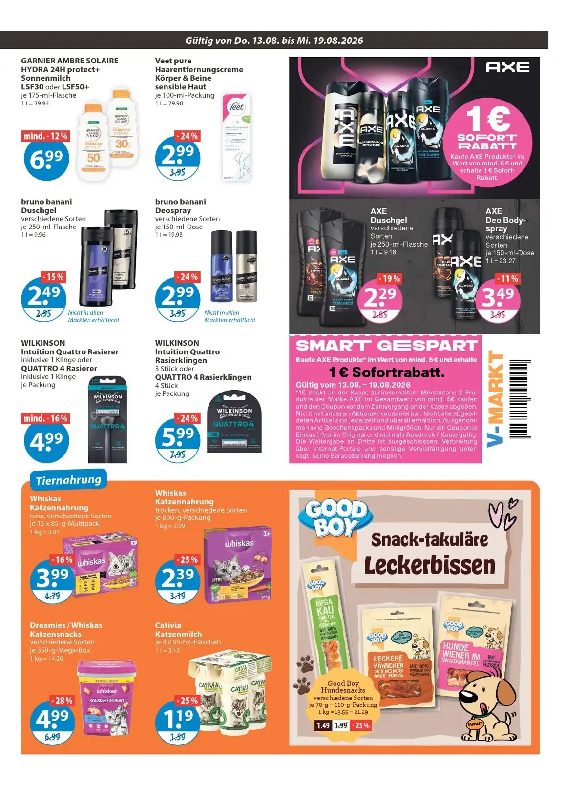 V-Markt Prospekt Gültig Vom 13.08.2026 Bis 19.08.2026 - Bild 1 Ab 13.08.2026