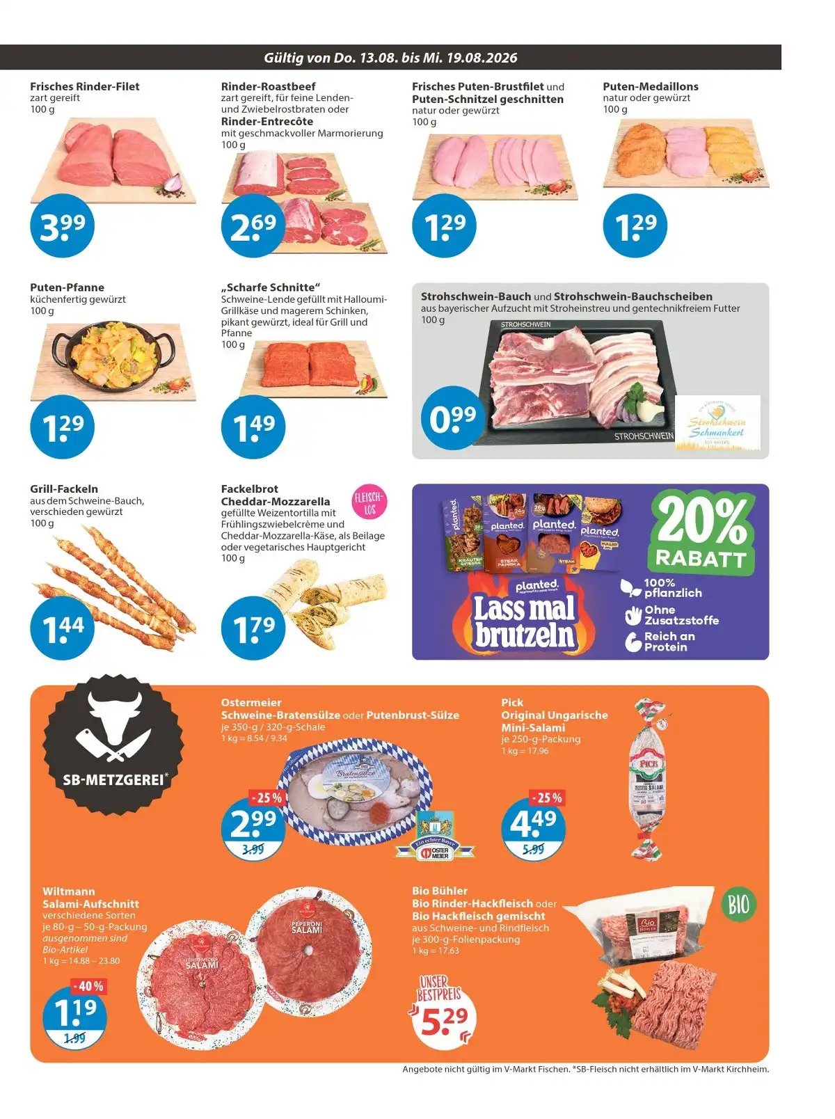 V-Markt Prospekt Gültig Vom 13.08.2026 Bis 19.08.2026 - Bild 1 Ab 13.08.2026