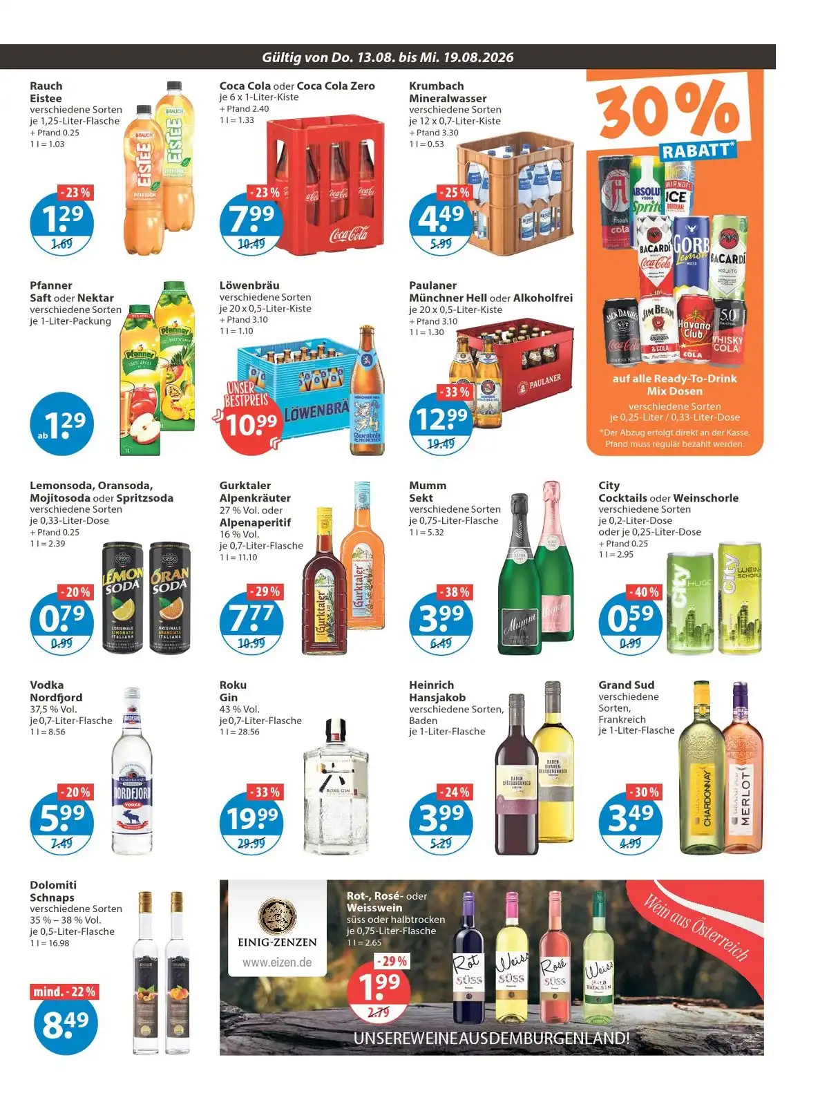 V-Markt Prospekt Gültig Vom 13.08.2026 Bis 19.08.2026 - Bild 1 Ab 13.08.2026