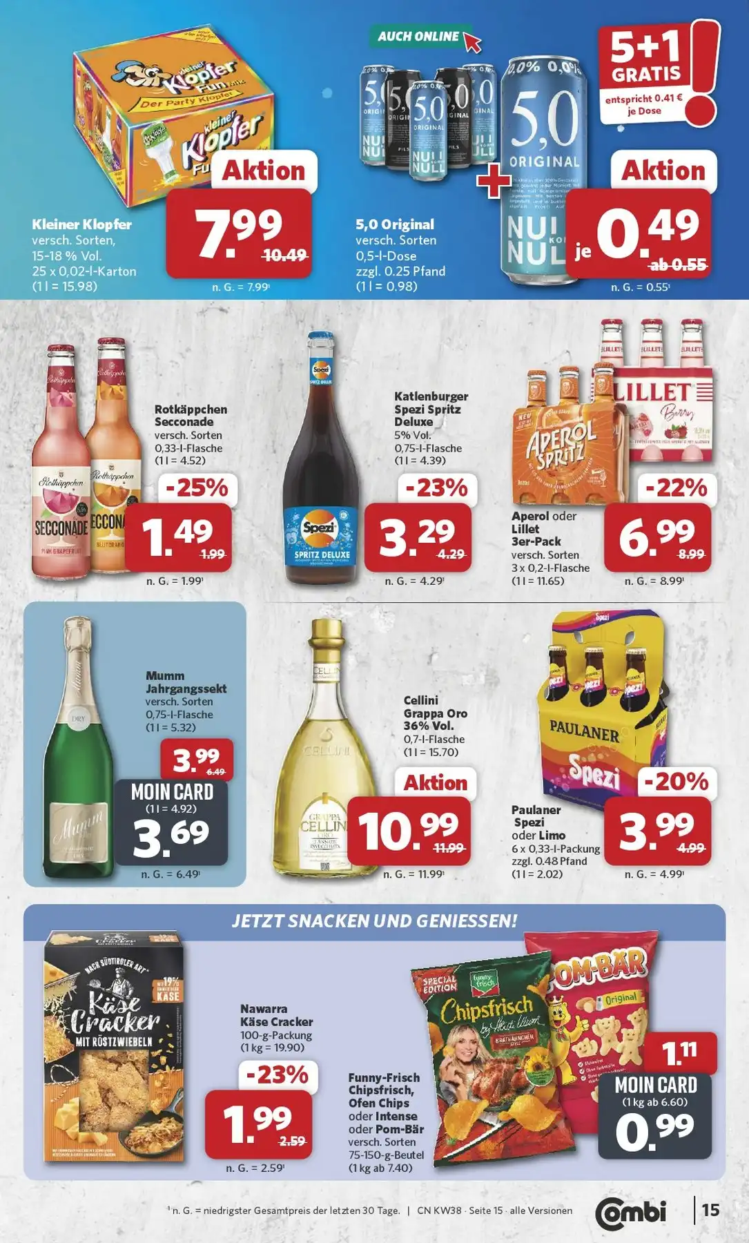 Combi Prospekt Gültig Vom 21.09.2026 Bis 26.09.2026 Nächste Woche - Bild 1 Combi