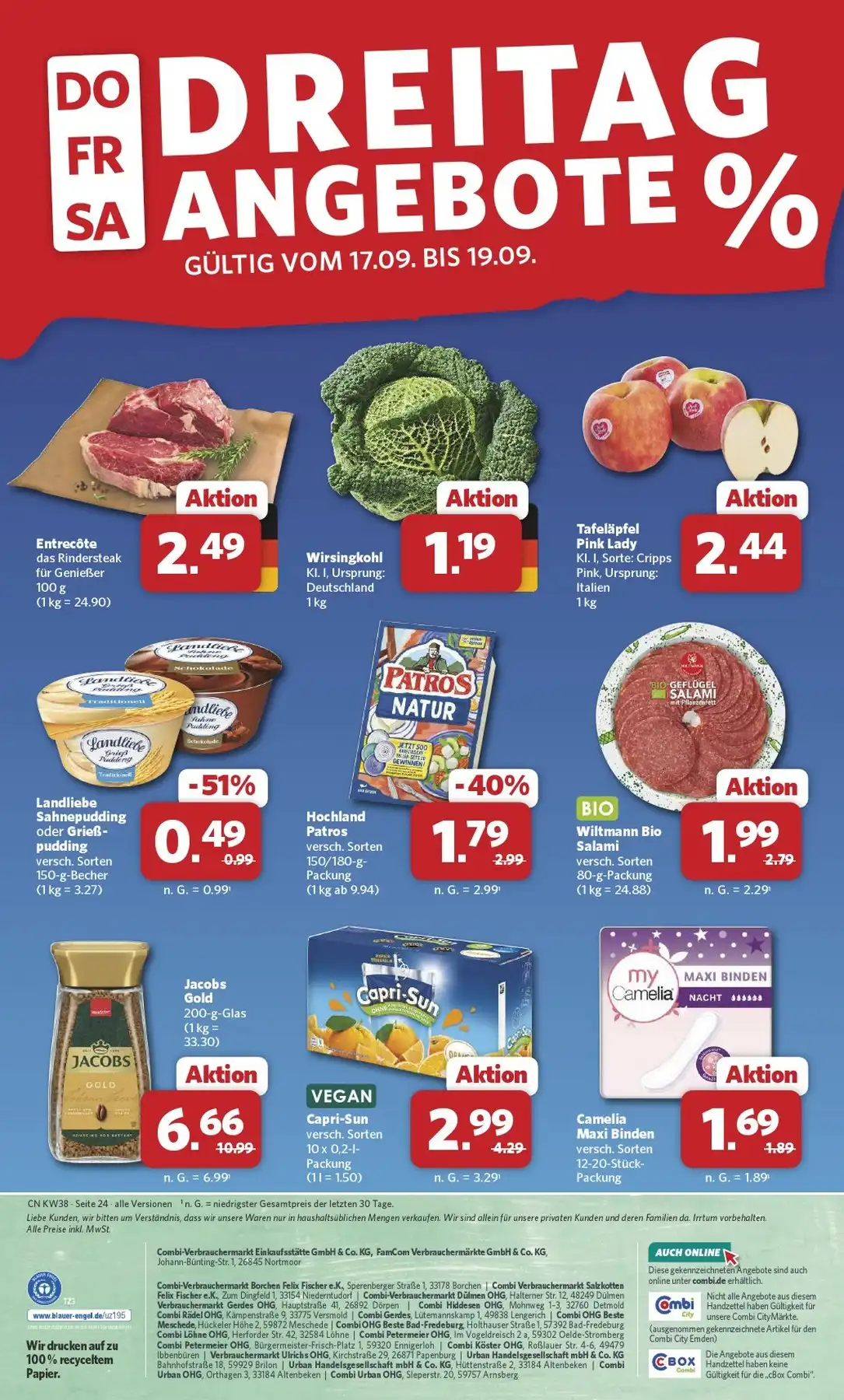 Combi Prospekt Gültig Vom 21.09.2026 Bis 26.09.2026 Nächste Woche - Bild 2 Combi