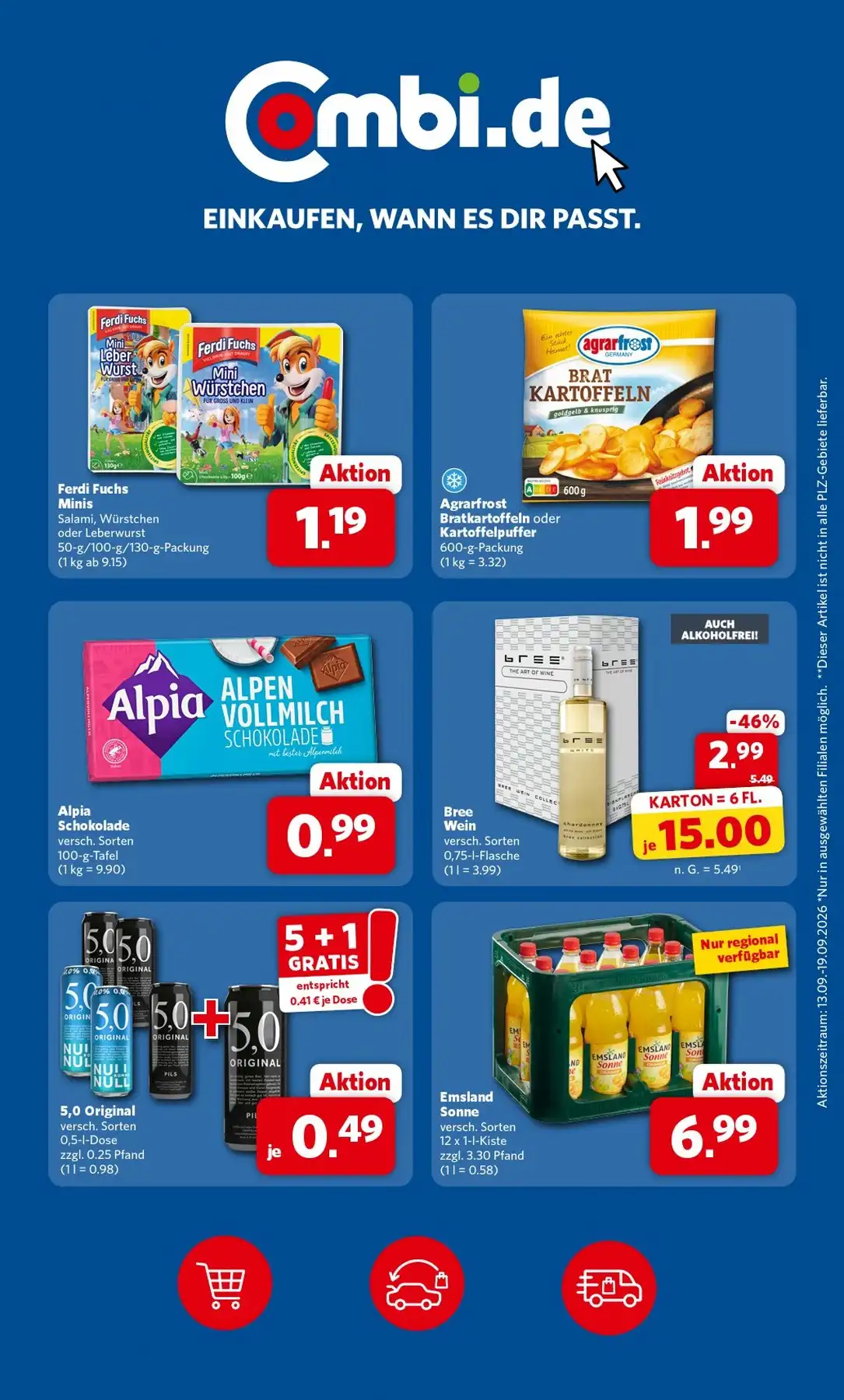 Combi Prospekt Gültig Vom 21.09.2026 Bis 26.09.2026 Nächste Woche - Bild 1 Combi