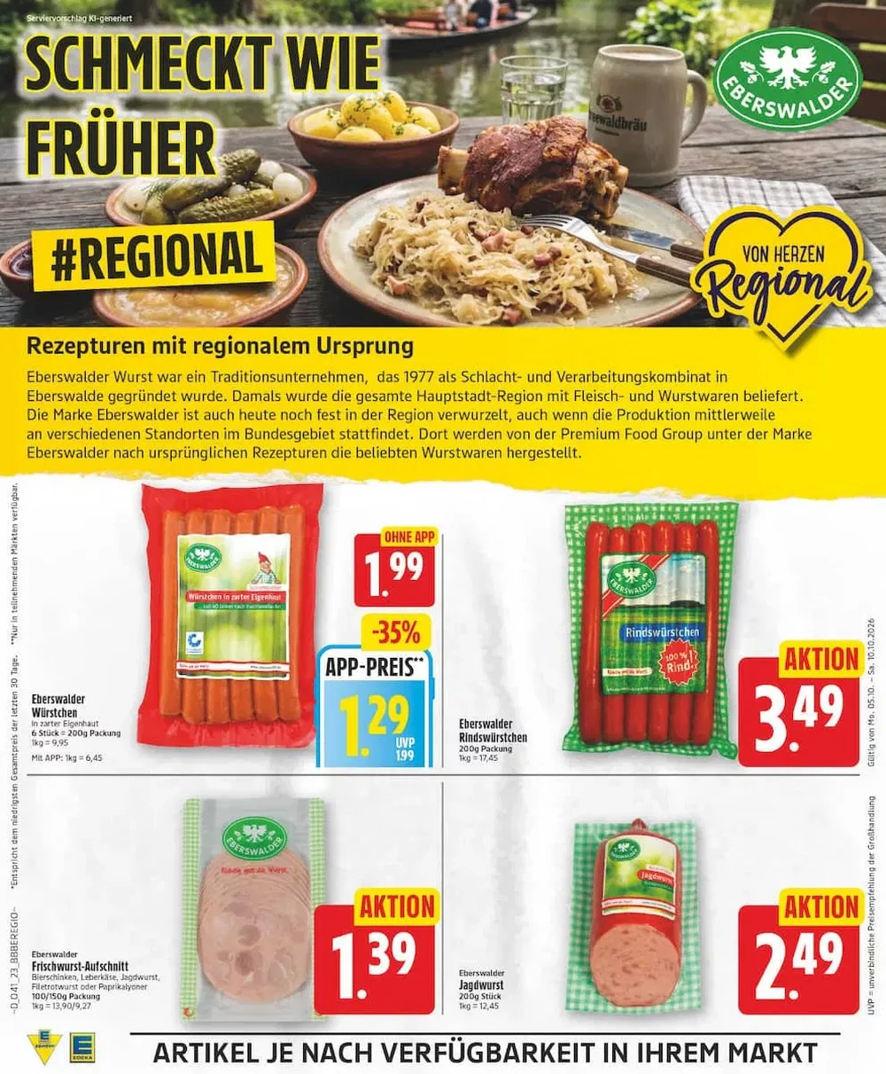 Edeka Nord Prospekt Ab 05.10.2026 Bis 10.10.2026 - Bild 1 Ab 05.10.2026