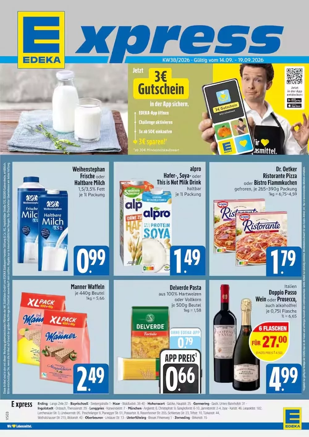 Edeka Xpress Prospekt Ab 14.09.2026 Bis 19.09.2026 - Bild 1 Ab 14.09.2026