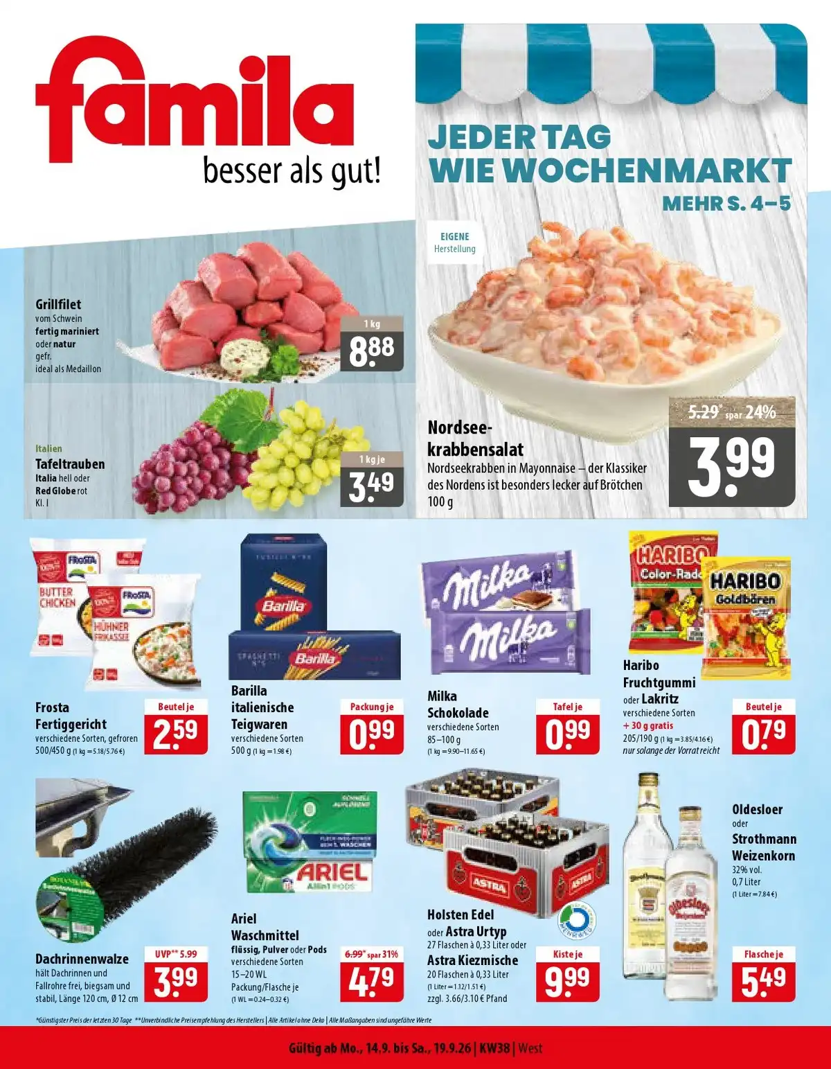 Famila Prospekt Gültig Vom 14.09.2026 Bis 19.09.2026 - Bild 1 Ab 14.09.2026