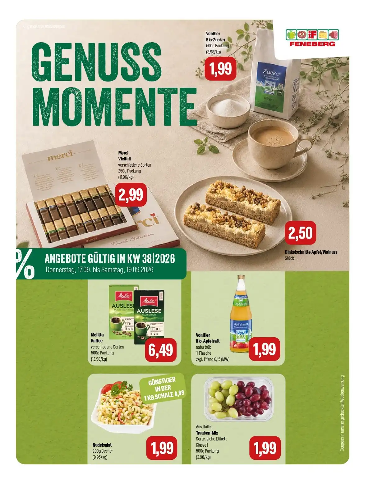 Feneberg Prospekt Gültig Vom 17.09.2026 Bis 19.09.2026 - Bild 1 Ab 17.09.2026