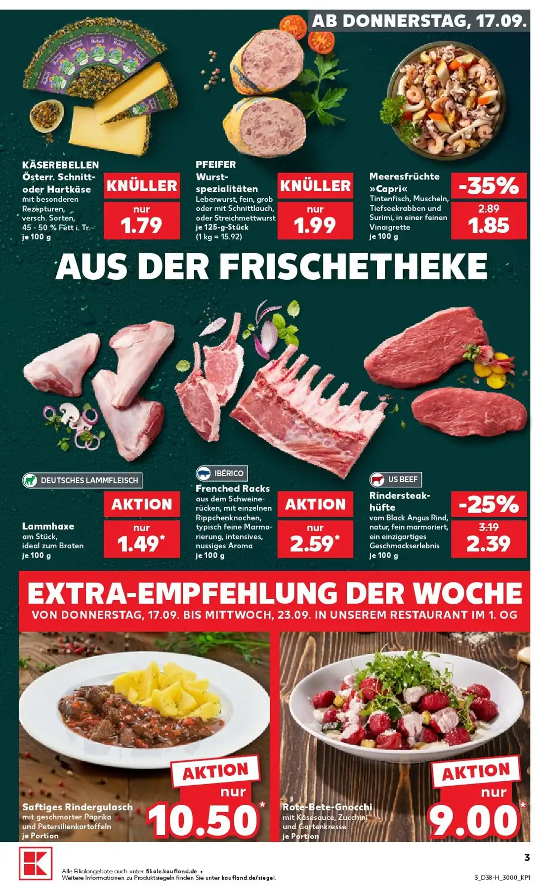 Kaufland Prospekt 17.09.2026 Bis 23.09.2026 - Bild 1 Ab 17.09.2026 Extra