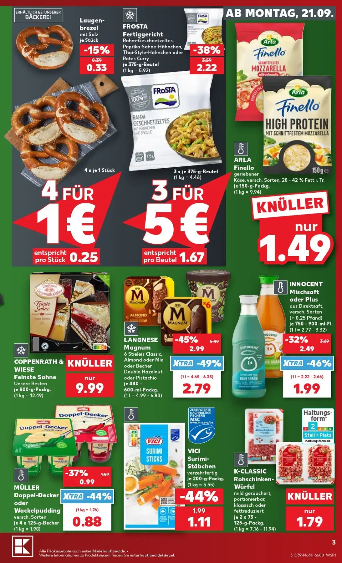 Kaufland Prospekt 17.09.2026 Bis 23.09.2026 - Bild 1 Ab 21.09.2026
