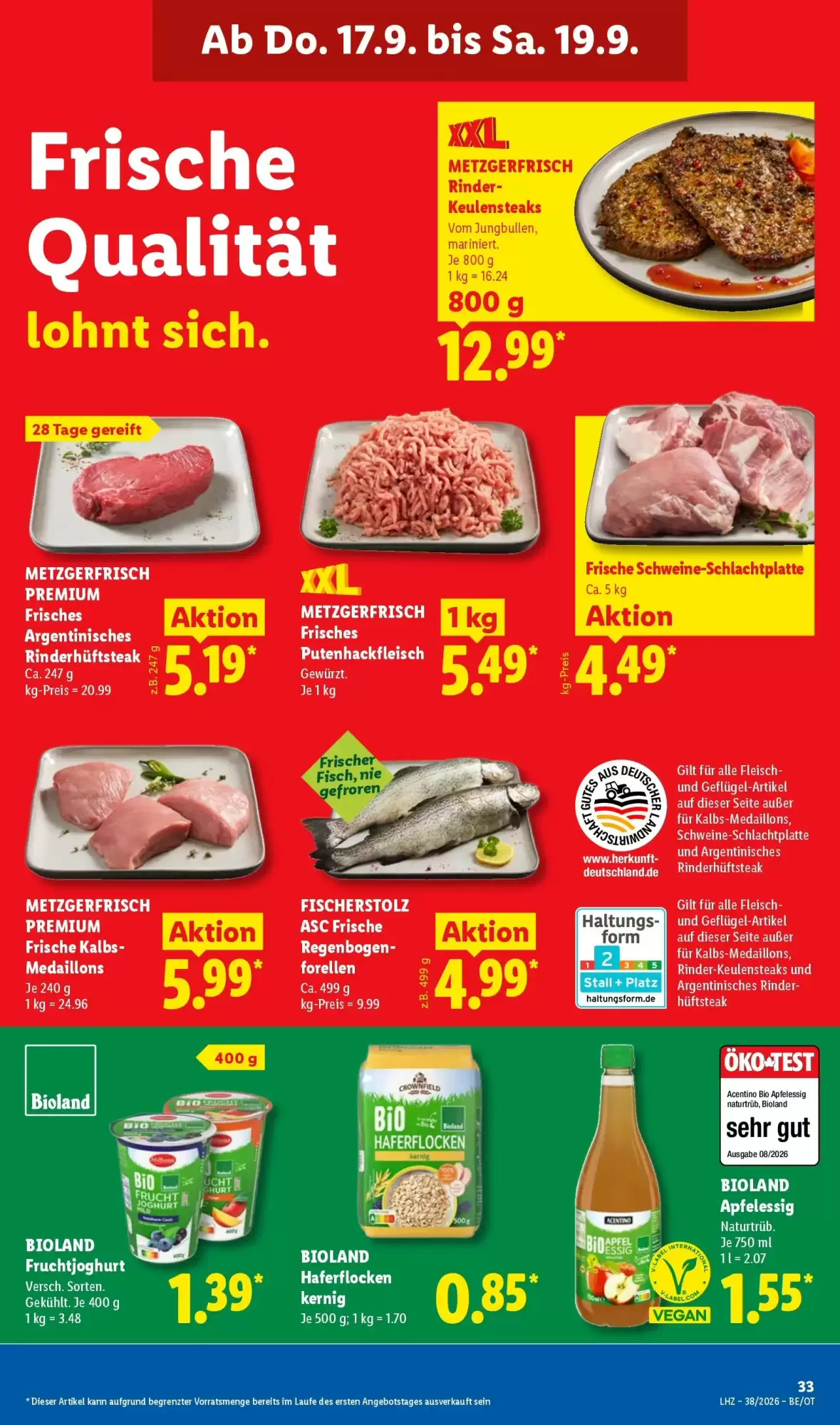 Lidl Prospekt Ab 14.09.2026 Bis 19.09.2026 - Bild 1 Ab 14.09.2026