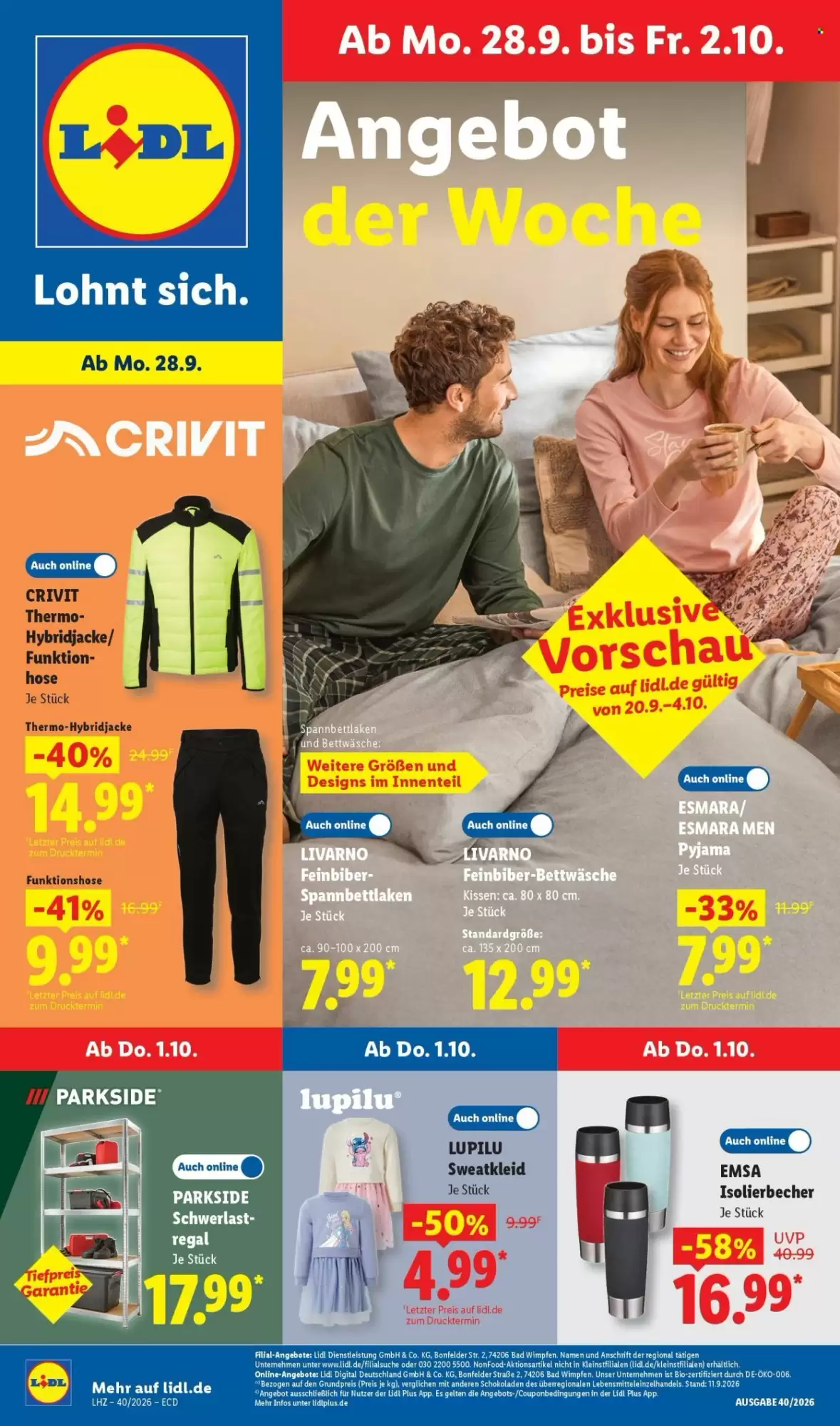 Lidl Prospekt Gültig Vom 28.09.2026 Bis 03.10.2026 - Bild 1 Ab 28.09.2026
