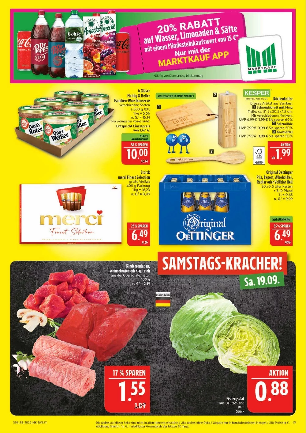 Marktkauf Prospekt Ab 14.09.2026 Bis 19.09.2026 - Bild 1 Ab 14.09.2026
