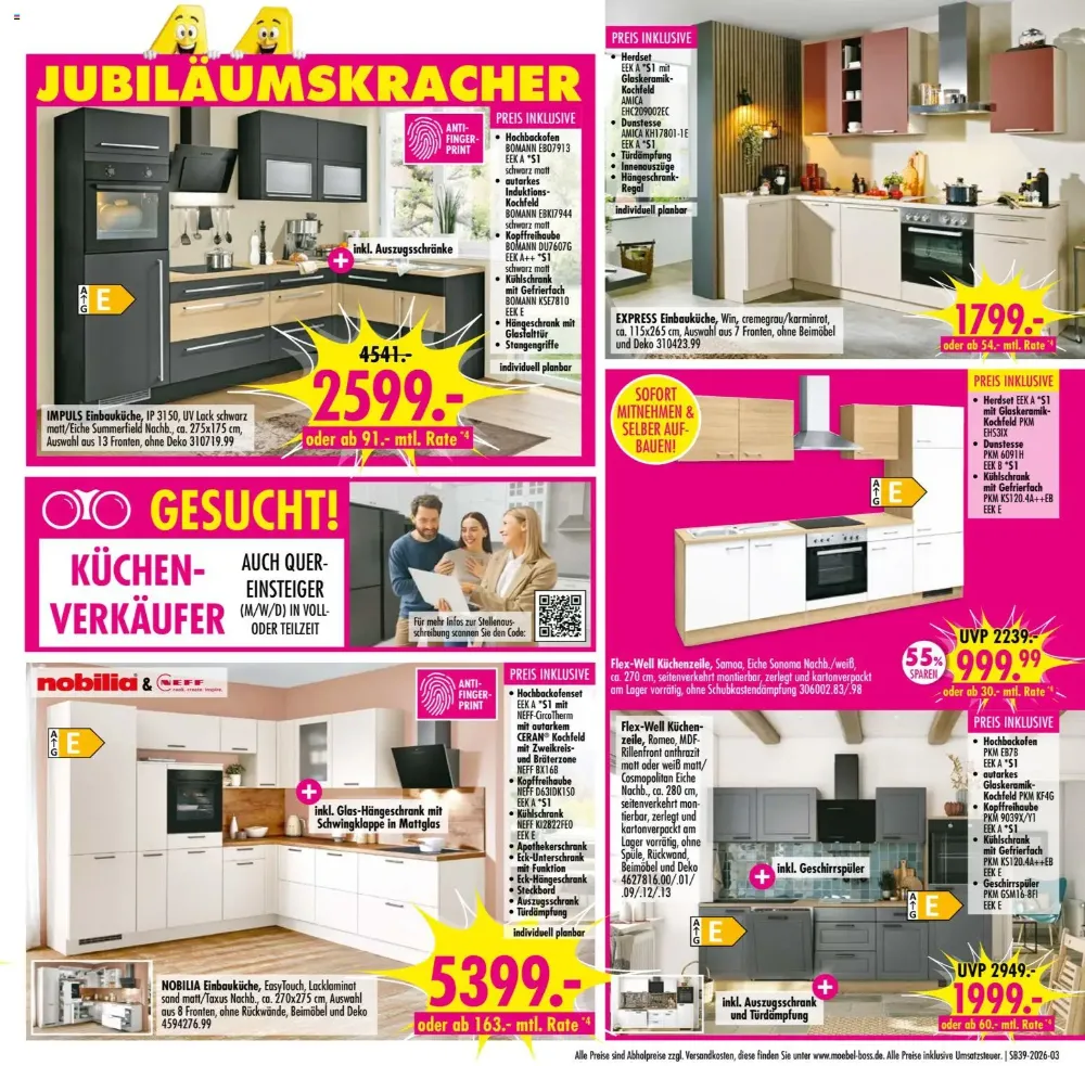 Möbel Boss Prospekt Ab 19.09.2026 Bis 25.09.2026 - Bild 1 Ab 19.09.2026