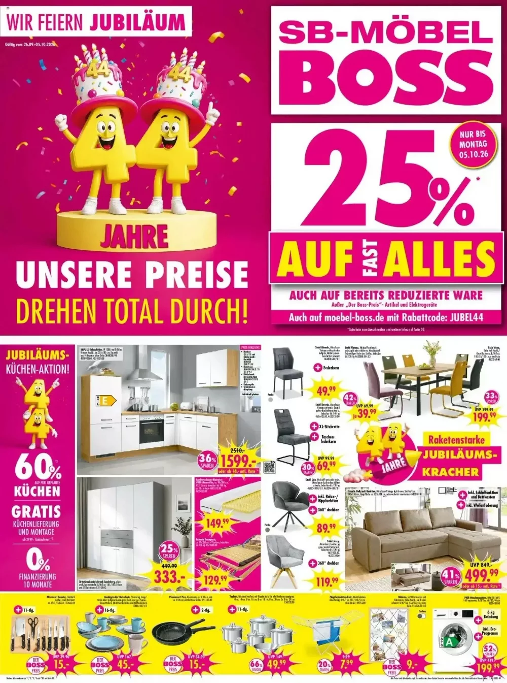 Möbel Boss Prospekt Vom 26.09.2026 Bis 02.10.2026 - Bild 1 Ab 26.09.2026