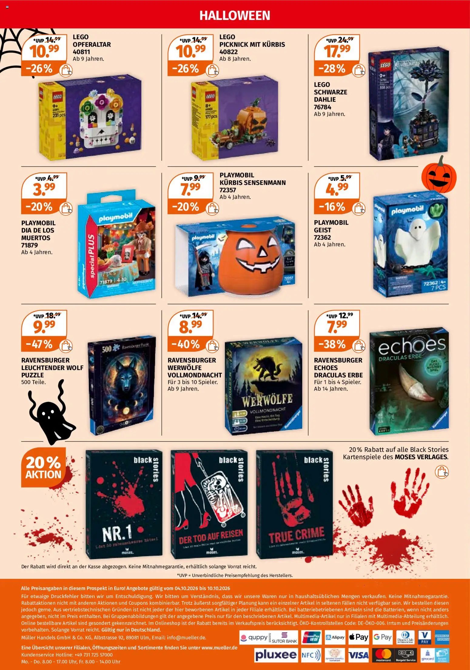 Müller Prospekt Ab 05.10.2026 Bis 10.10.2026 Nächste Woche - Bild 2 Ab 04.10.2026 Halloween
