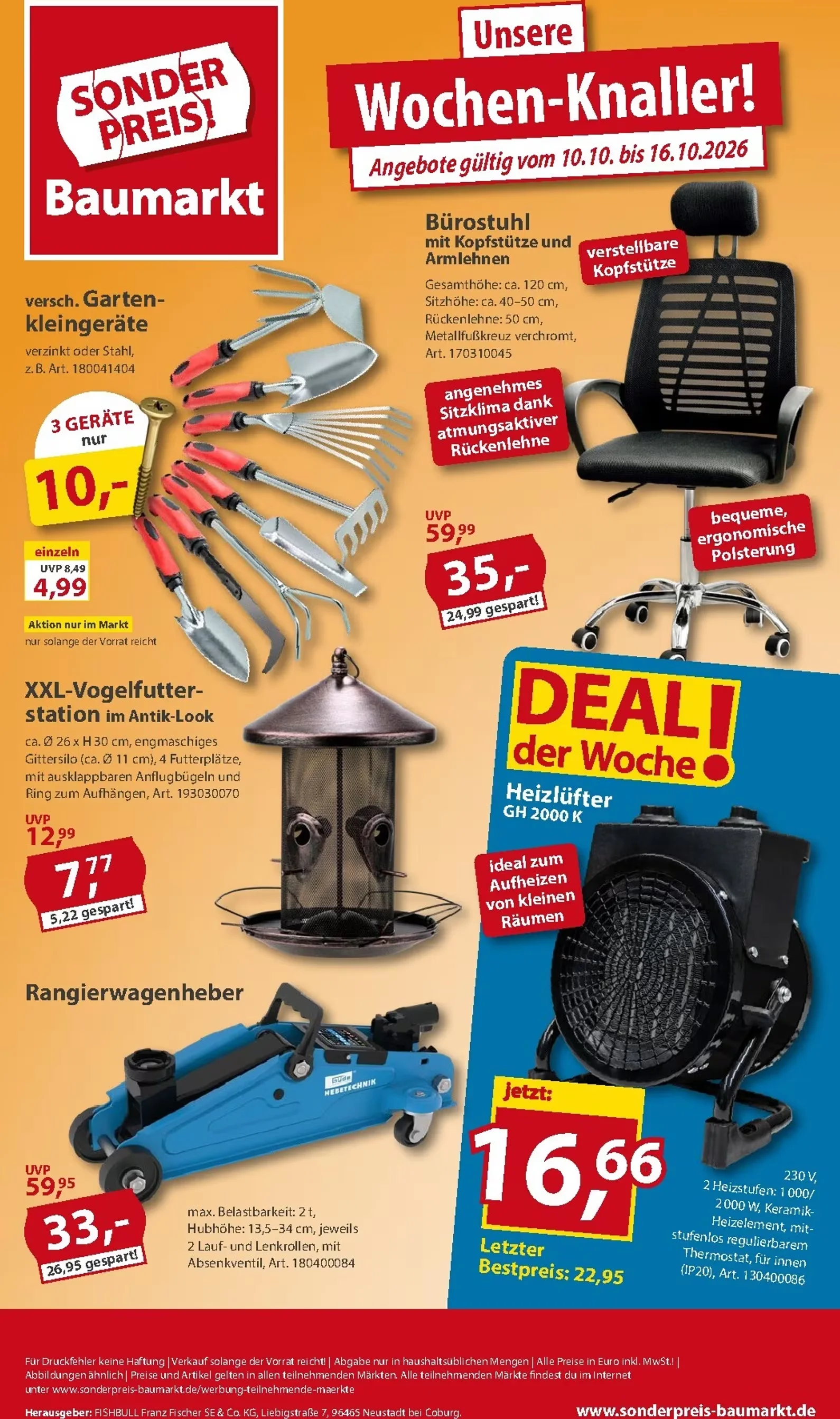 Sonderpreis Baumarkt Prospekt Ab 10.10.2026 Bis 16.10.2026 - Bild 1 Ab 10.10.2026