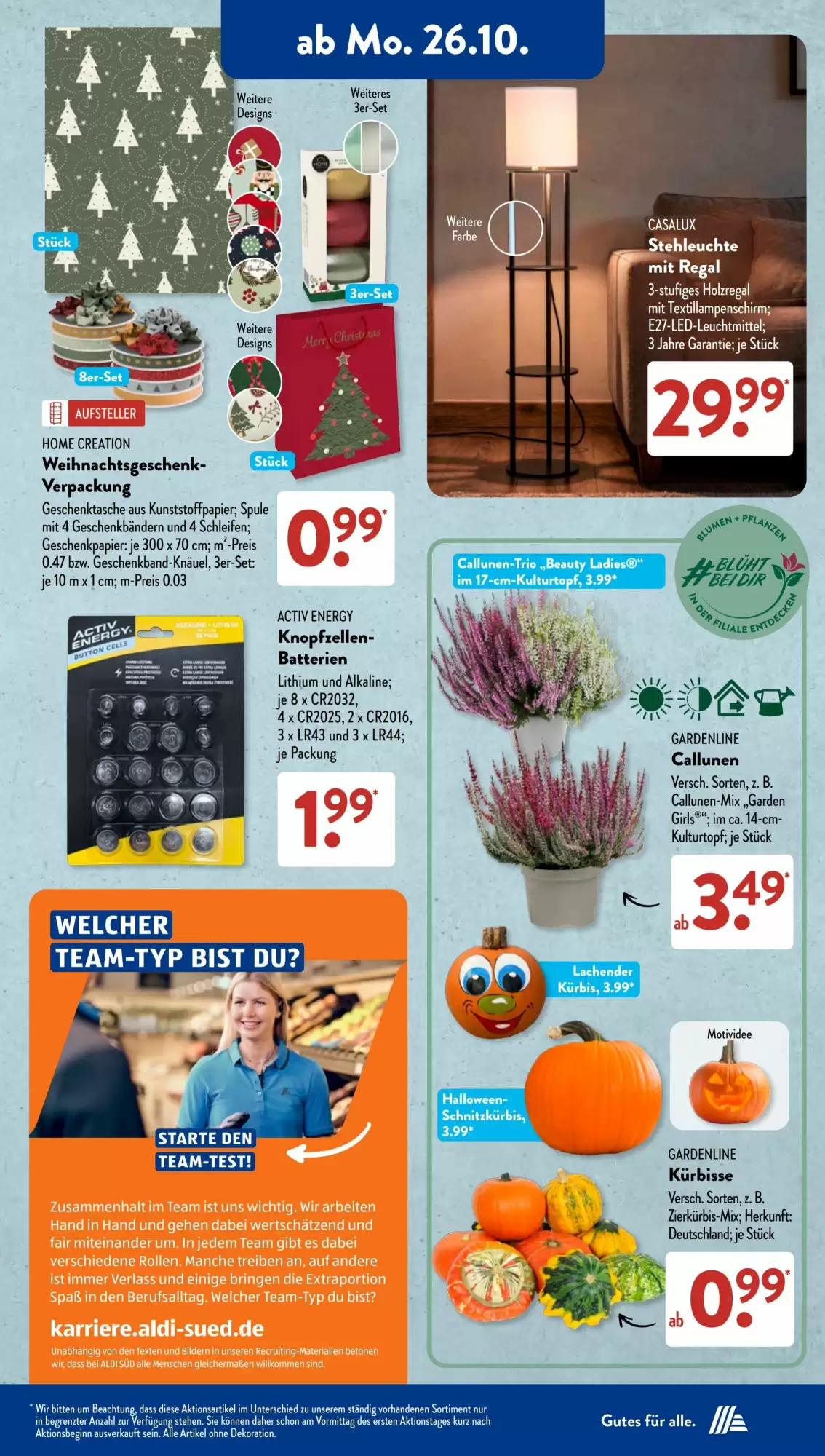 Aldi Süd Prospekt Gültig Vom 26.10.2026 Bis 31.10.2026 - Bild 1 Ab 26.10.2026