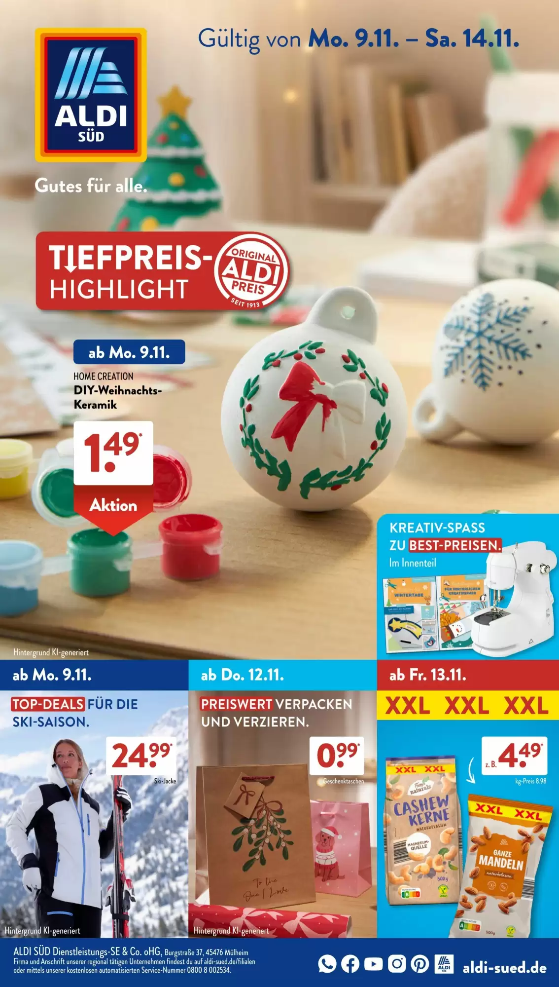 Aldi Süd Prospekt Gültig Vom 09.11.2026 Bis 14.11.2026 - Bild 1 Ab 09.11.2026