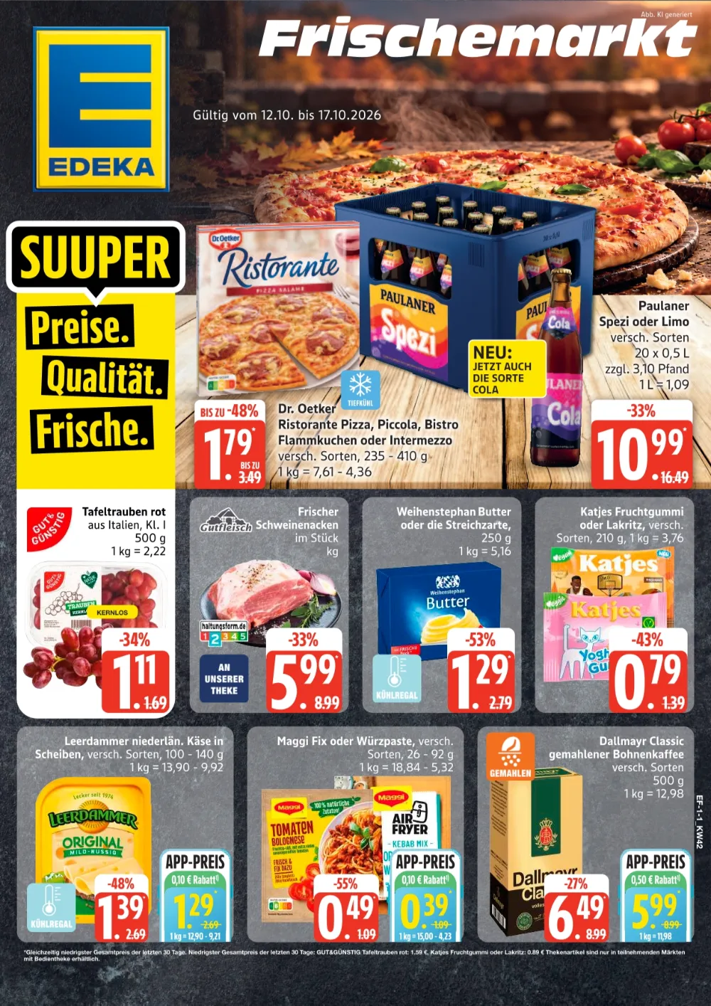 Edeka Frischemarkt Prospekt Ab 12.10.2026 Bis 17.10.2026 Nächste Woche - Bild 1 Ab 12.10.2026