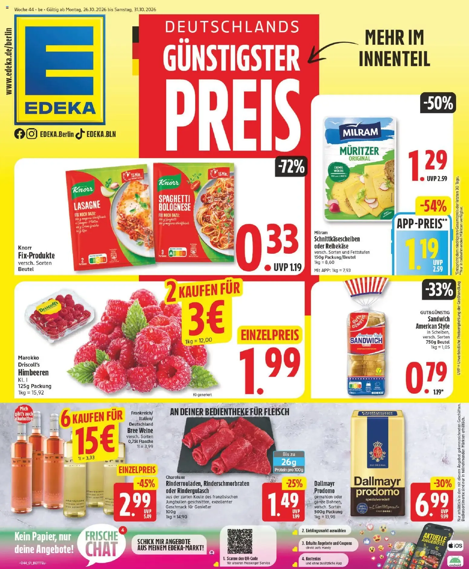 Edeka Nord Prospekt Ab 26.10.2026 Bis 31.10.2026 - Bild 1 Edeka Nord
