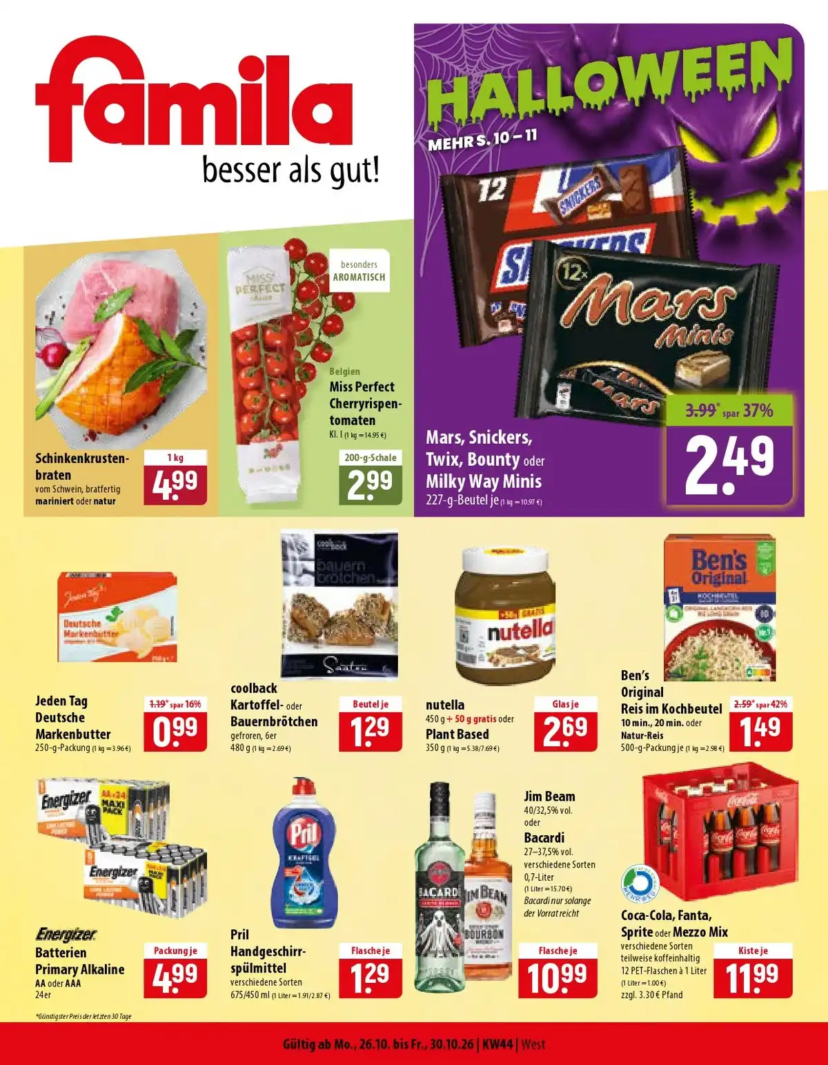 Famila Prospekt Gültig Vom 26.10.2026 Bis 31.10.2026 - Bild 1 Ab 26.10.2026 Hallowwen
